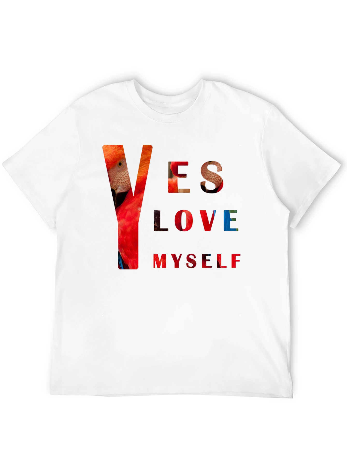 Black Yes Love Myself Graphic Print Black T-Shirt view 12