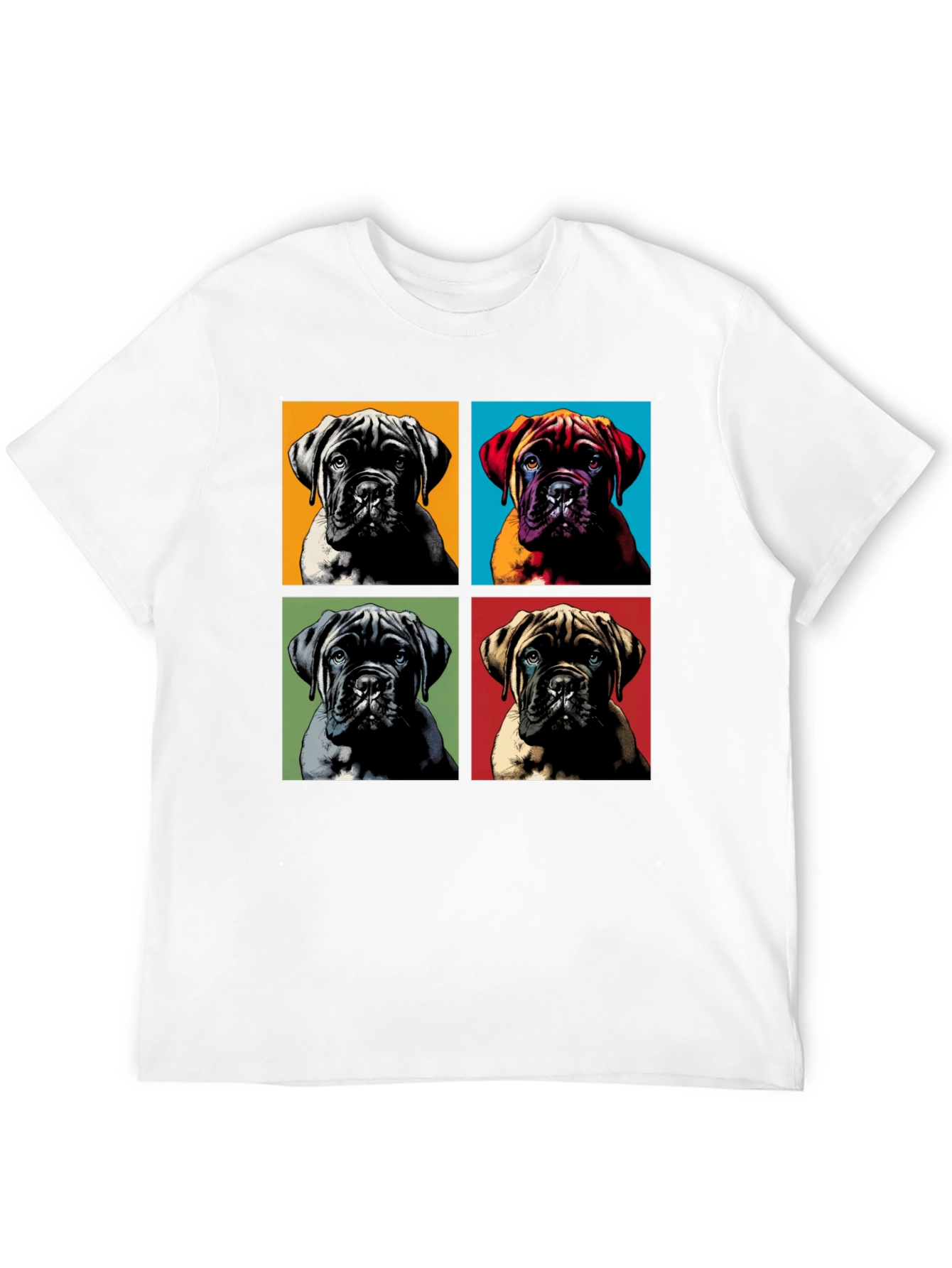 Black Pop Art Dog Breed Graphic Tee view 12