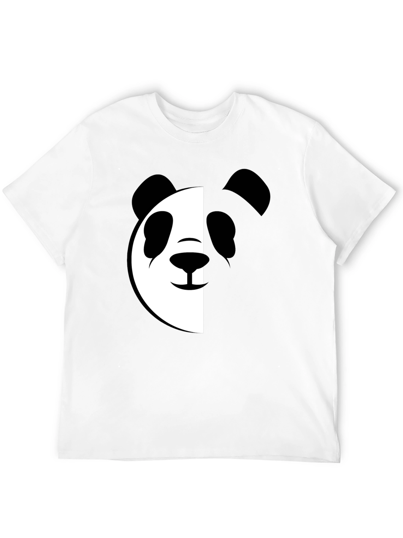 Black Cool Panda Graphic T-Shirt view 12