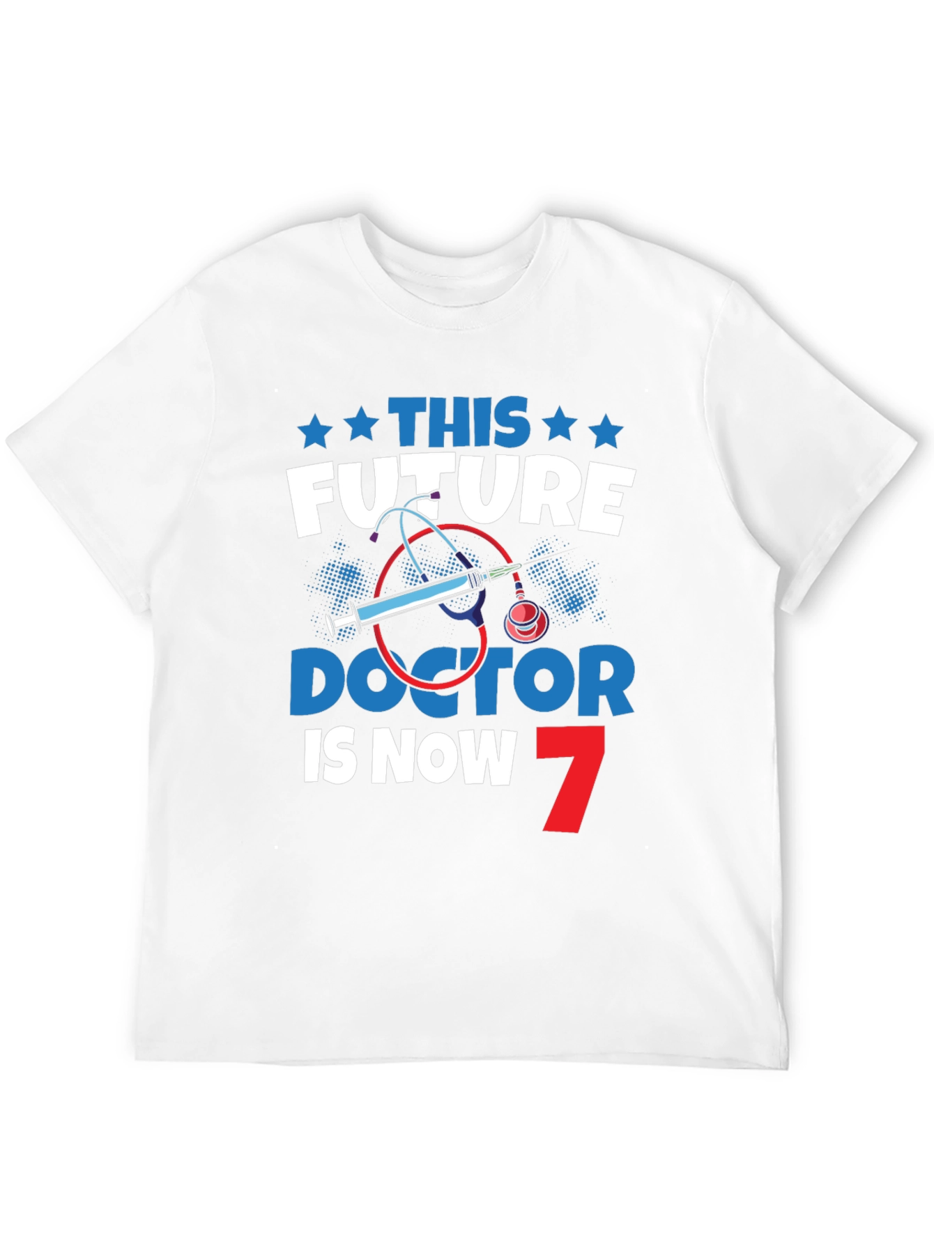 Black Future Doctor 7th Birthday T-Shirt view 12