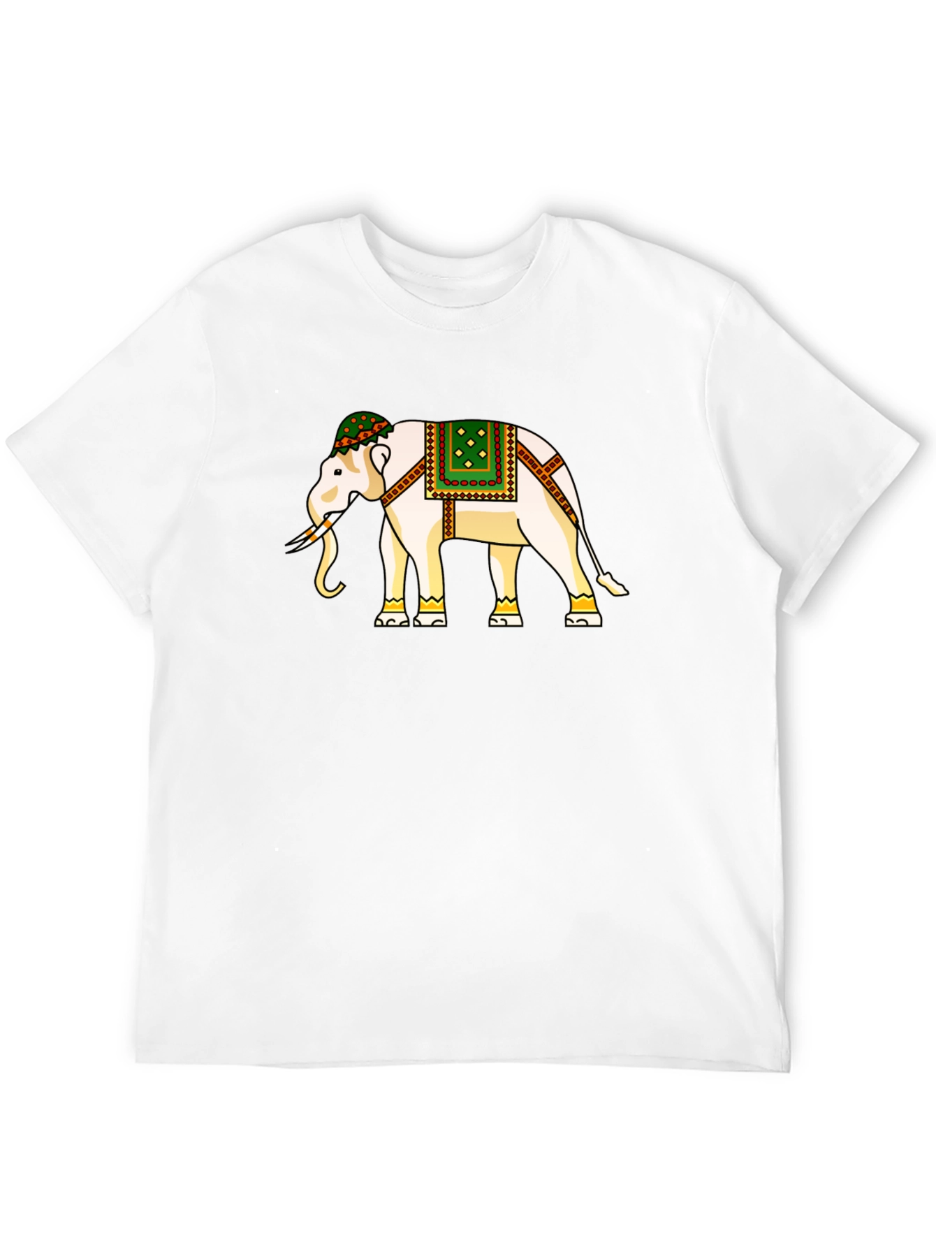 Black Elephant Graphic Tee - Black Cotton T-Shirt view 12