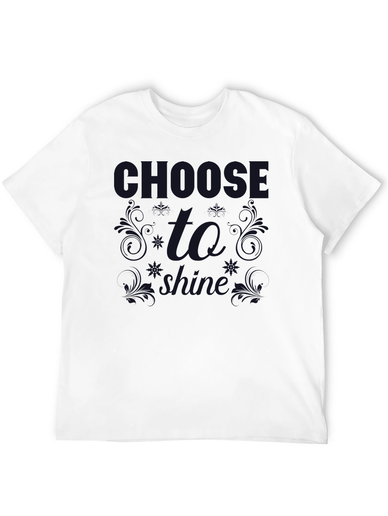 Black Choose to Shine Graphic Tee - Dark Print T-Shirt view 12