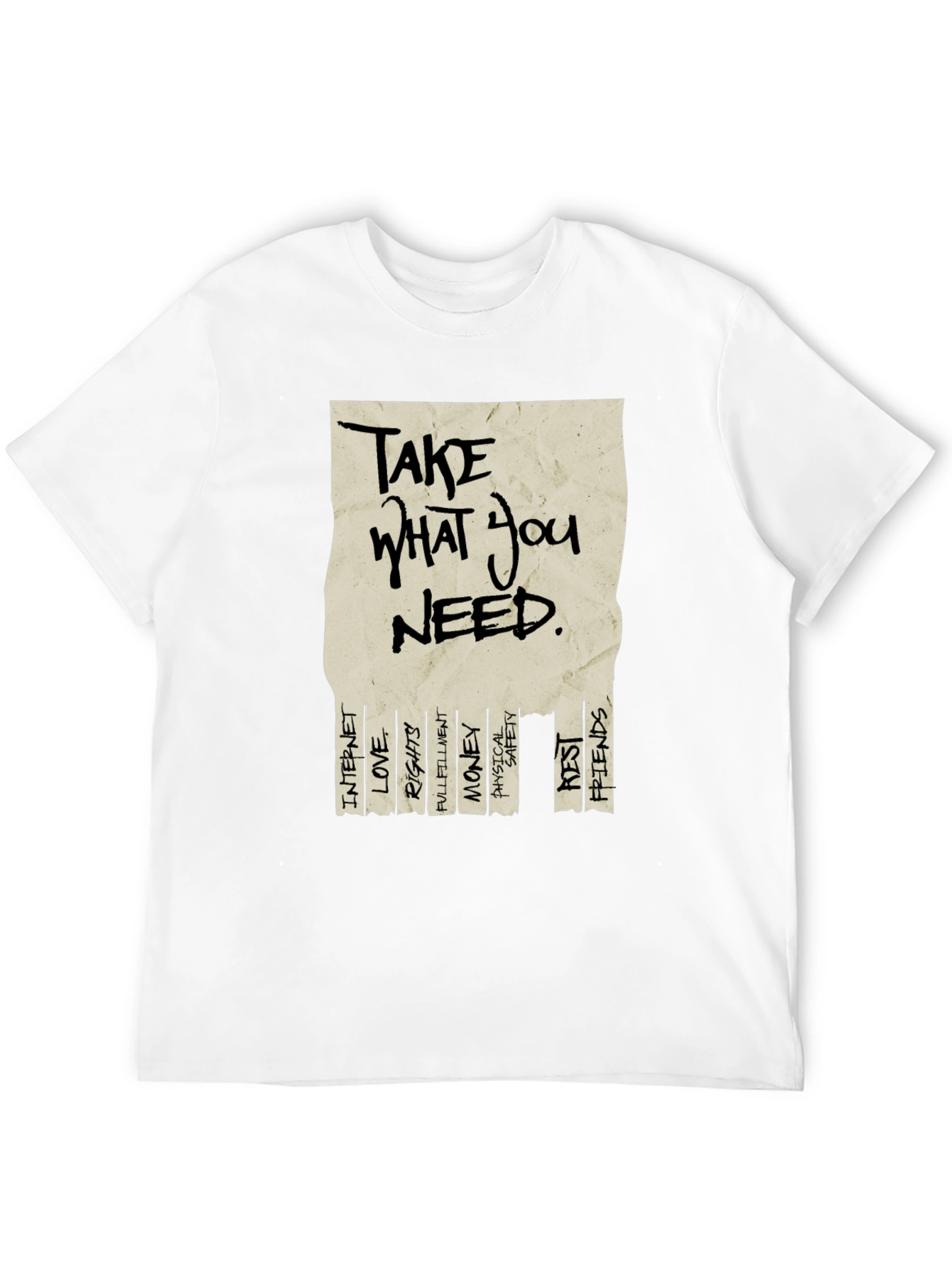 Black Take What You Need Graphic T-Shirt view 12