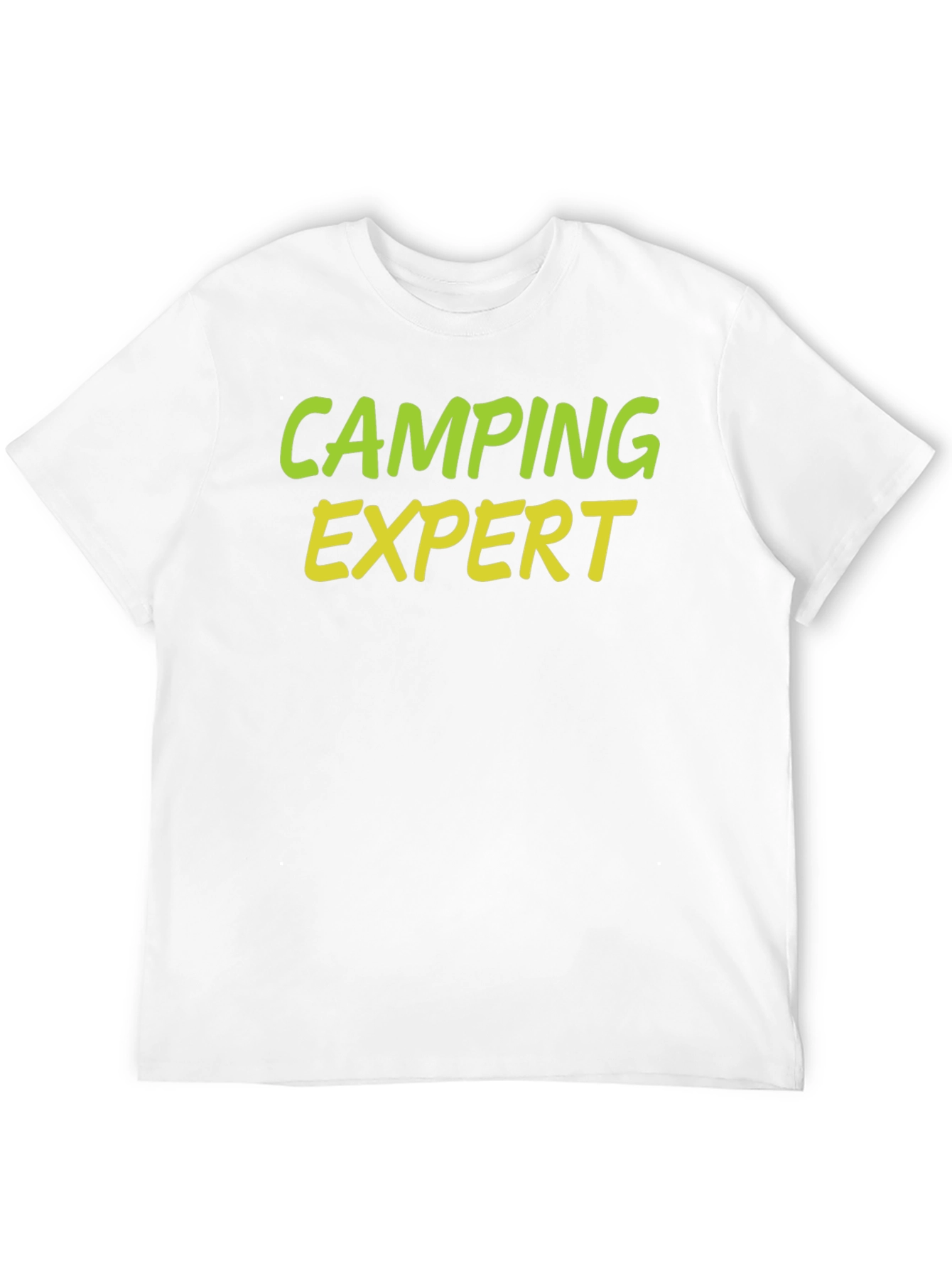 Black Camping Expert Graphic Tee - Black Cotton T-Shirt view 12