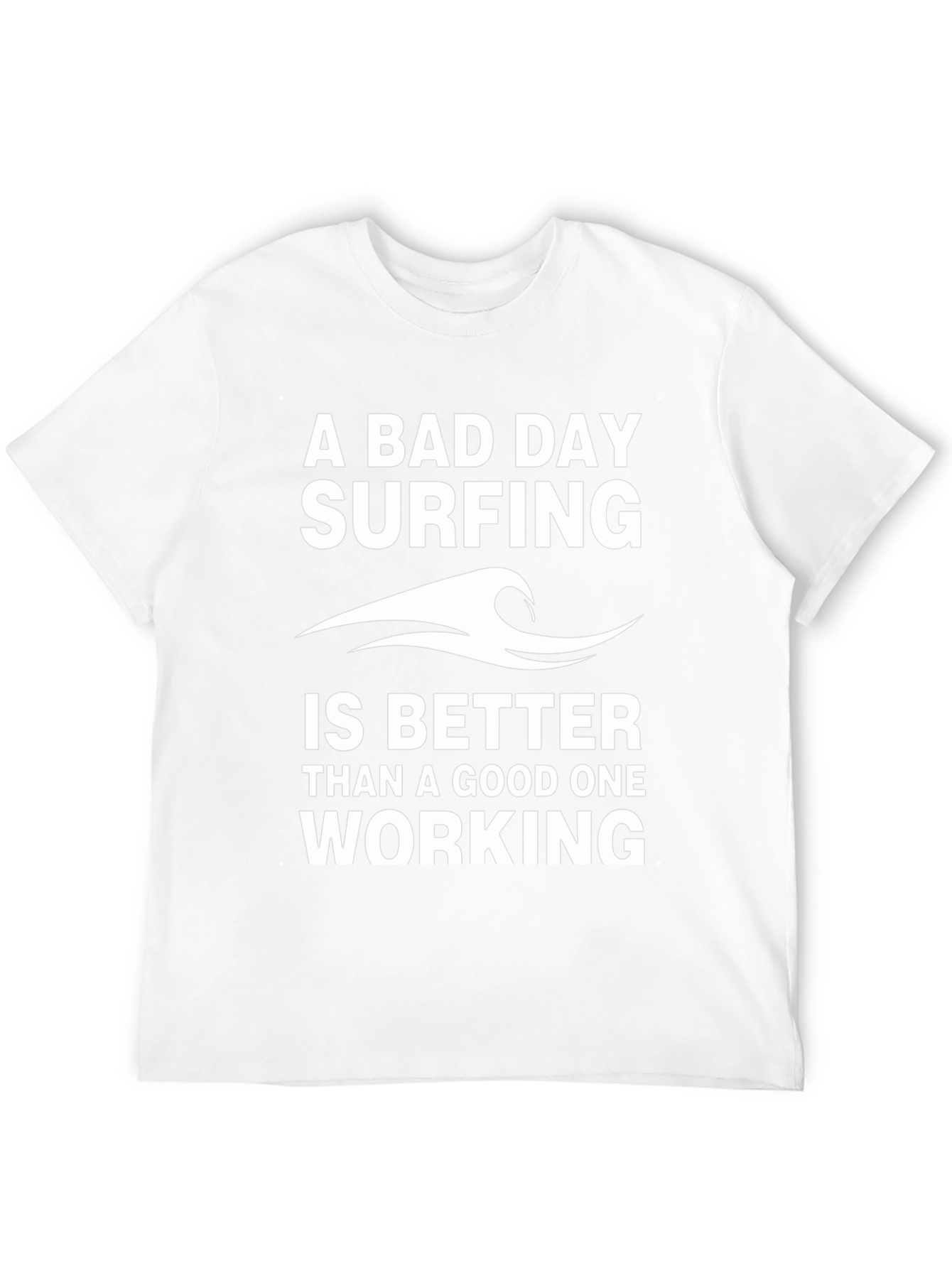 Black Surfing Graphic T-Shirt - A Bad Day Surfing view 12