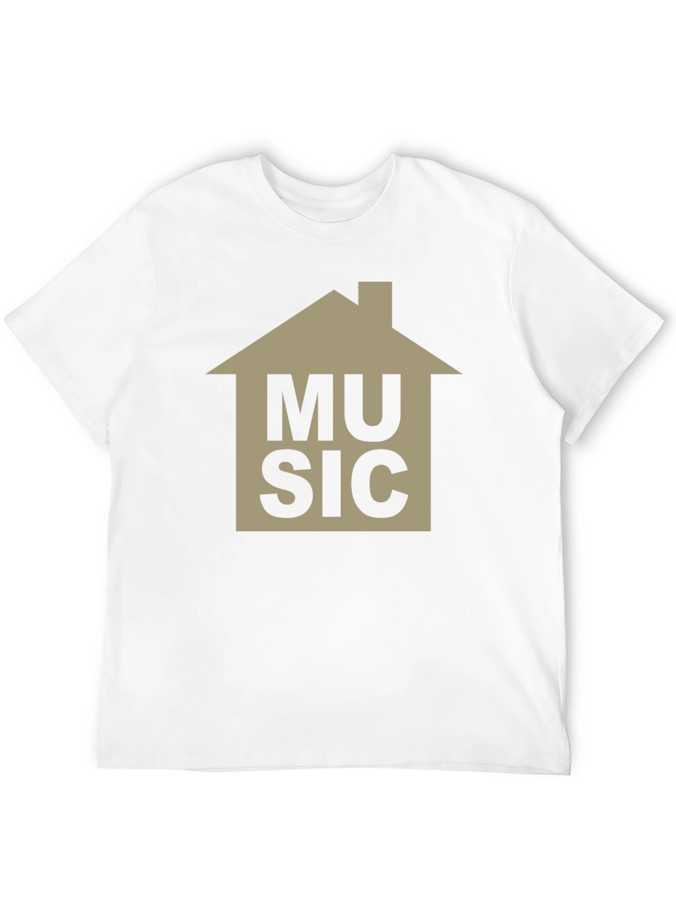 Black House Music Graphic Tee - Black Cotton T-Shirt view 12