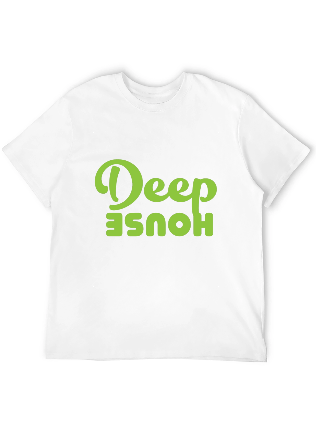 Black Deep House Graphic Tee - Black Cotton T-Shirt view 12