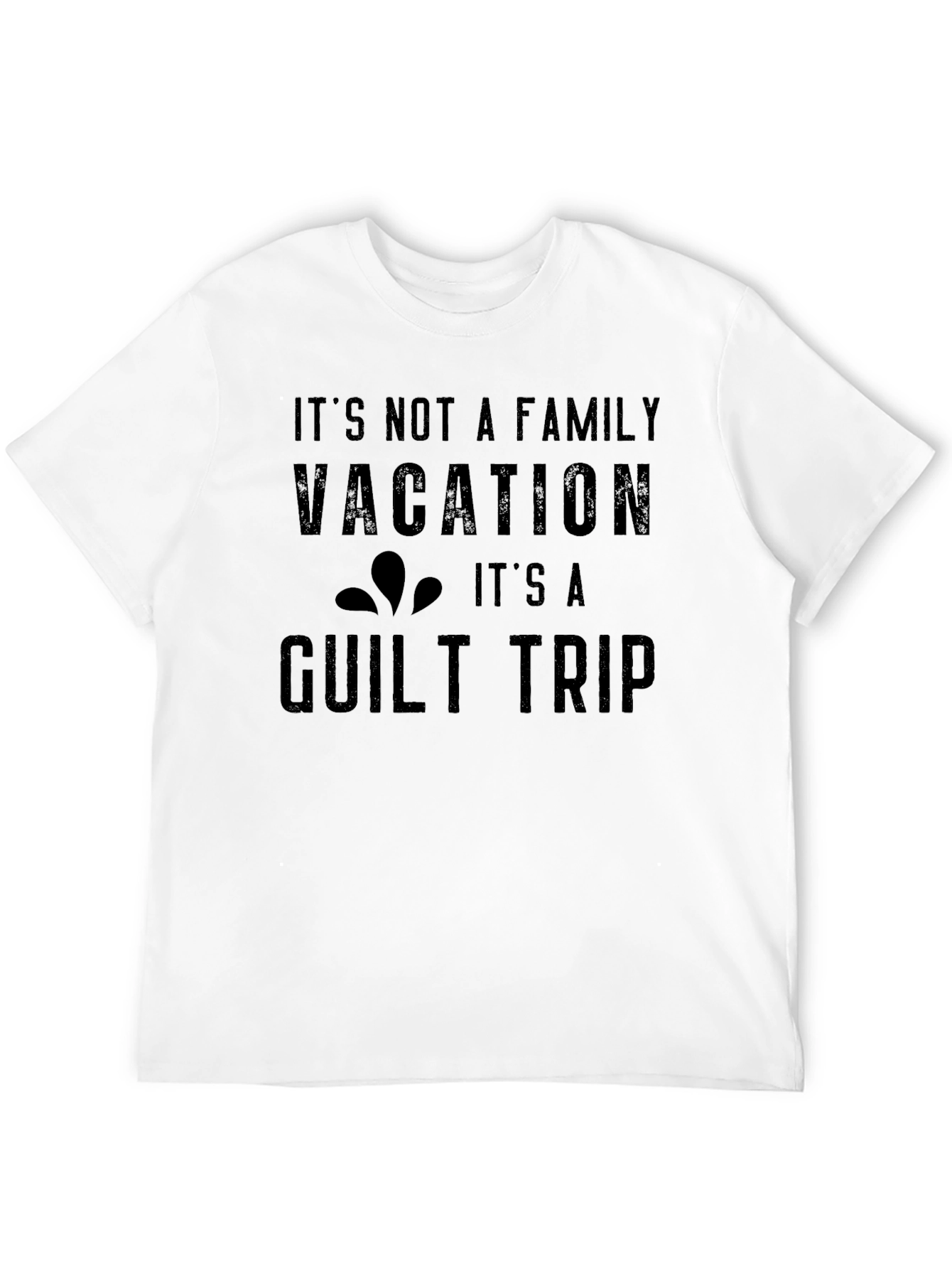 Black Funny Family Vacation Guilt Trip Graphic Tee view 12