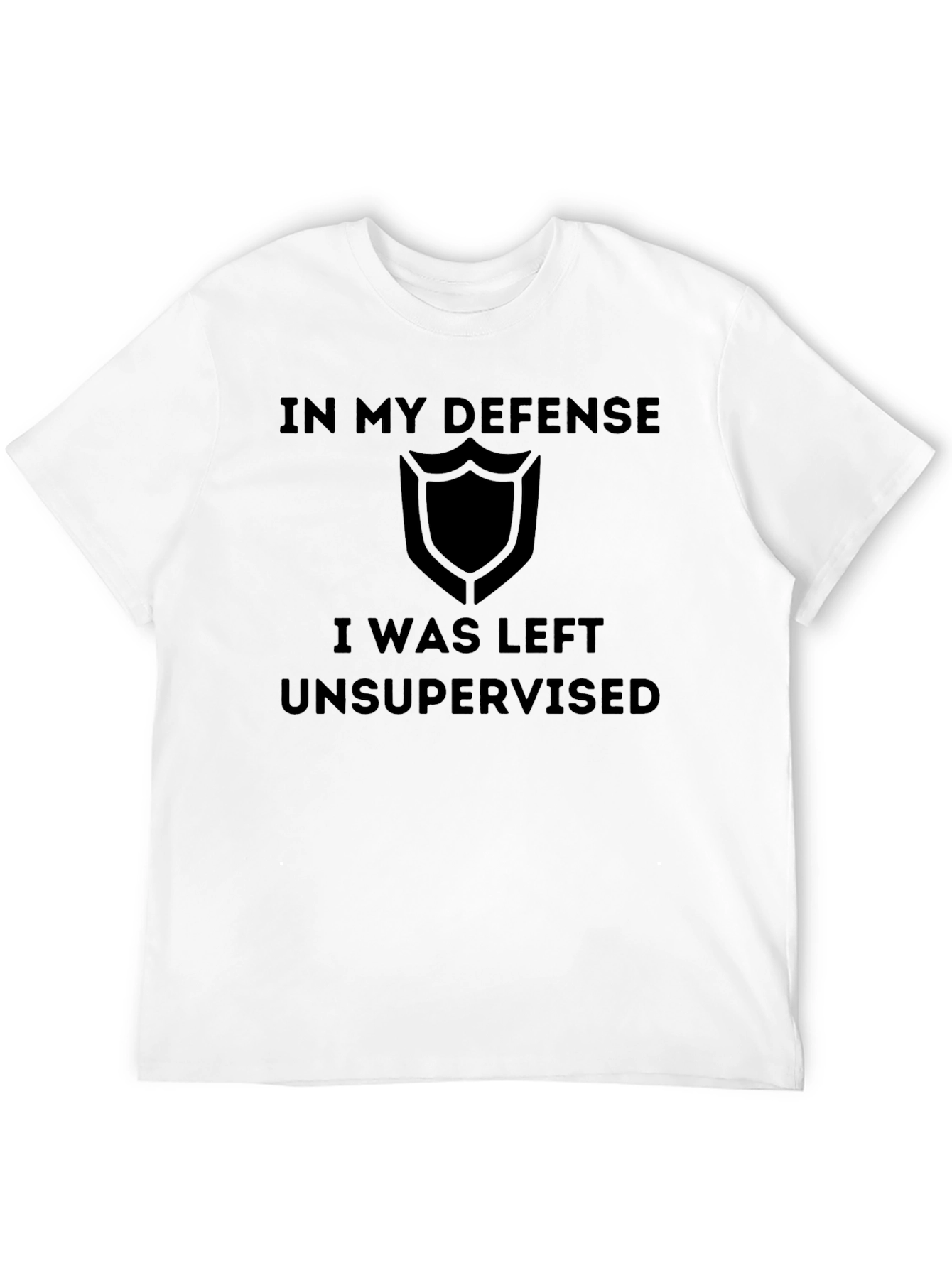 Black In My Defense T-Shirt Funny Unsupervised Tee view 12