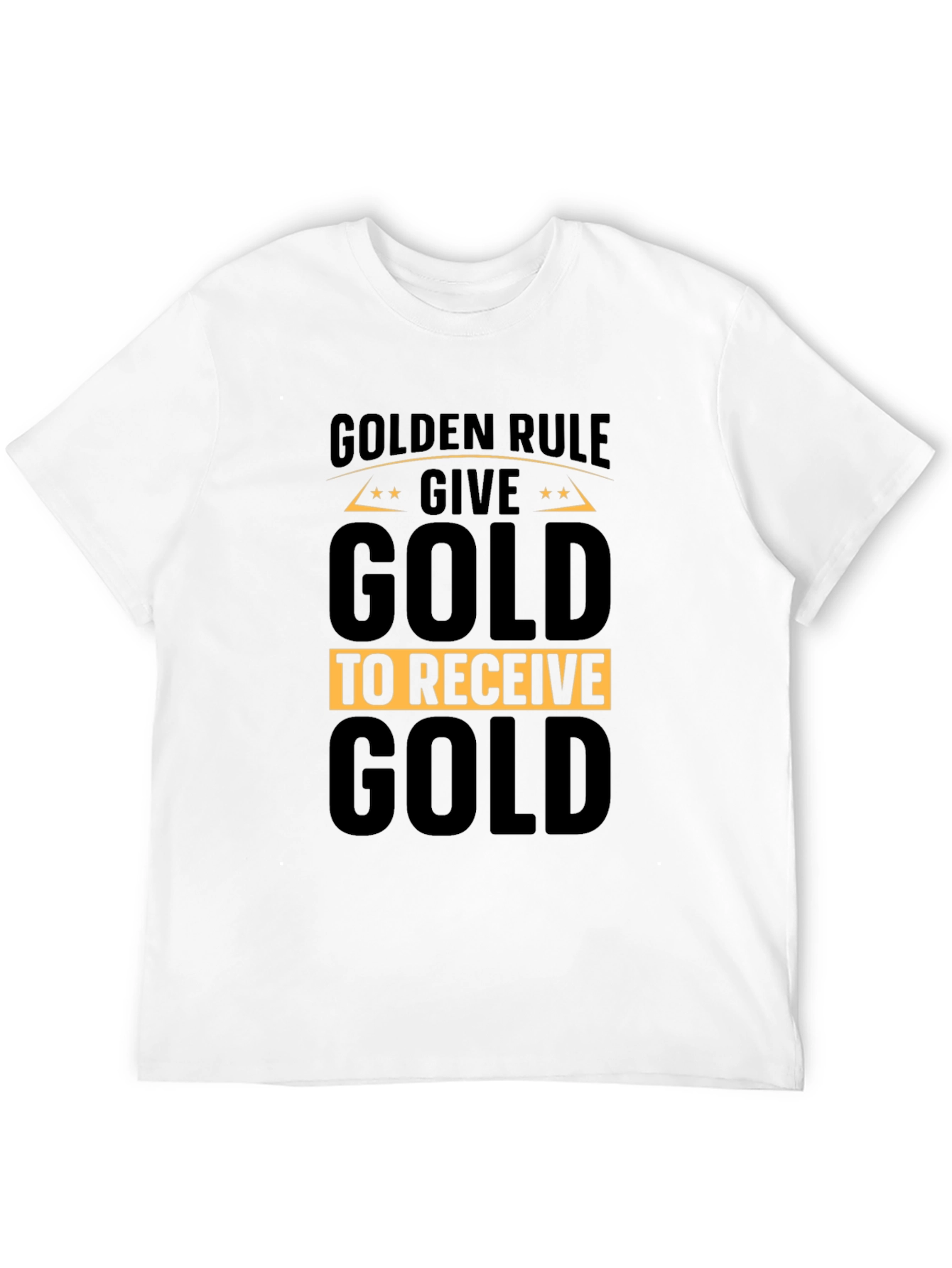 Black Golden Rule Give Gold T-Shirt view 12