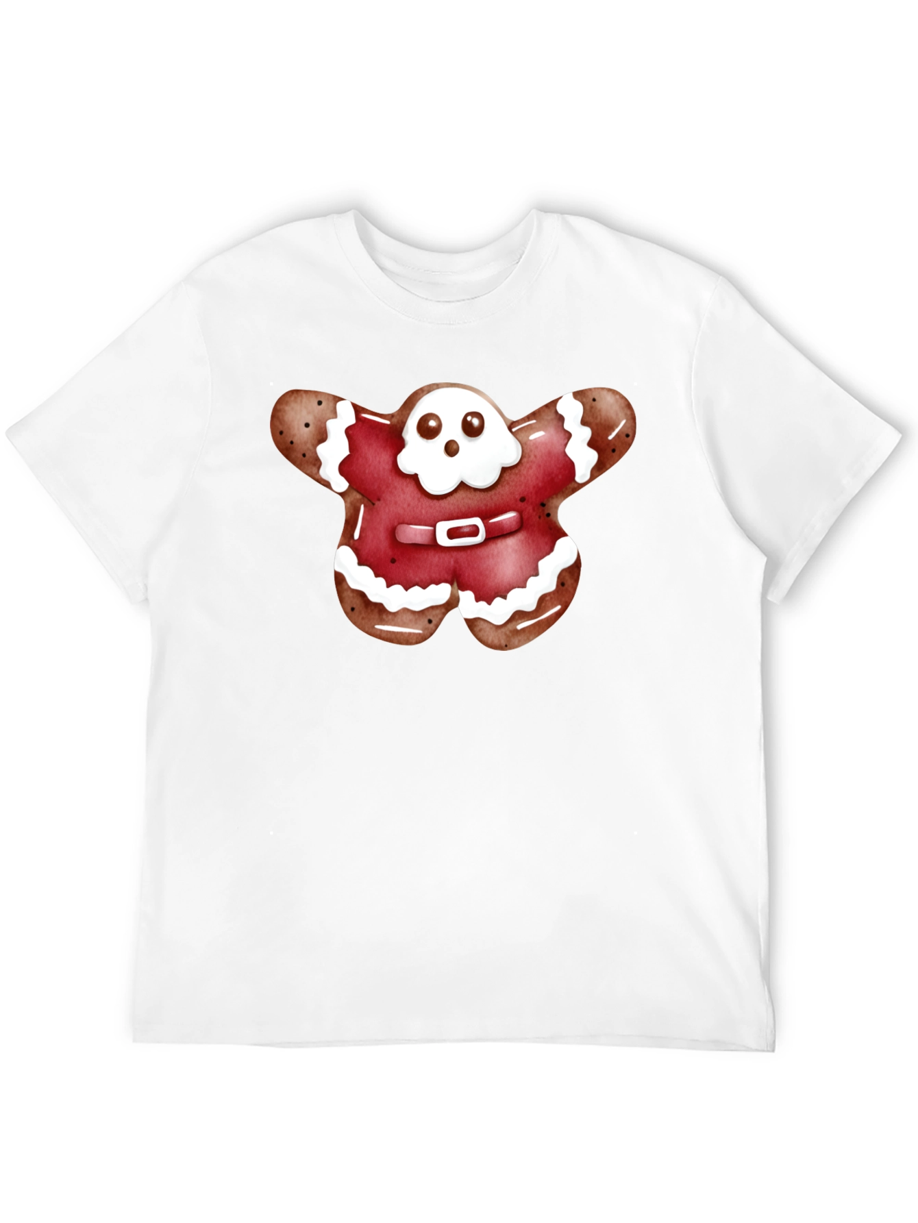 Black Gingerbread Ghost T-Shirt view 12
