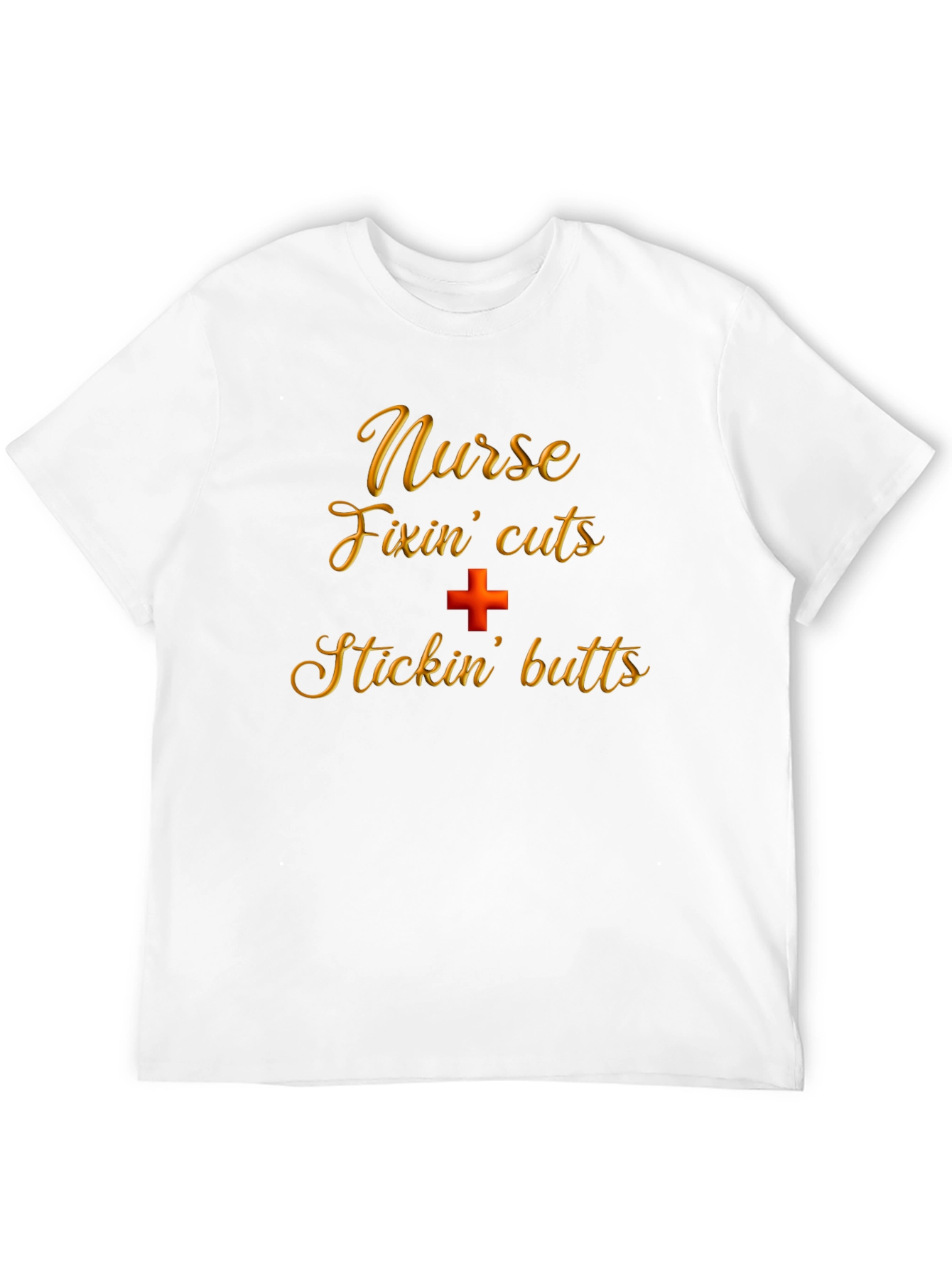 Black Nurse Fixin' Cuts & Stickin' Butts T-Shirt view 12