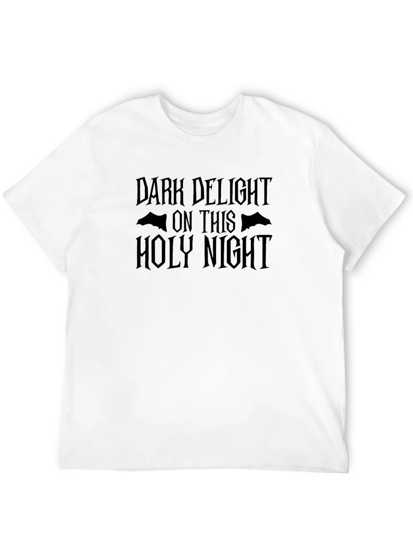 Black Dark Delight Holy Night Graphic T-Shirt view 12