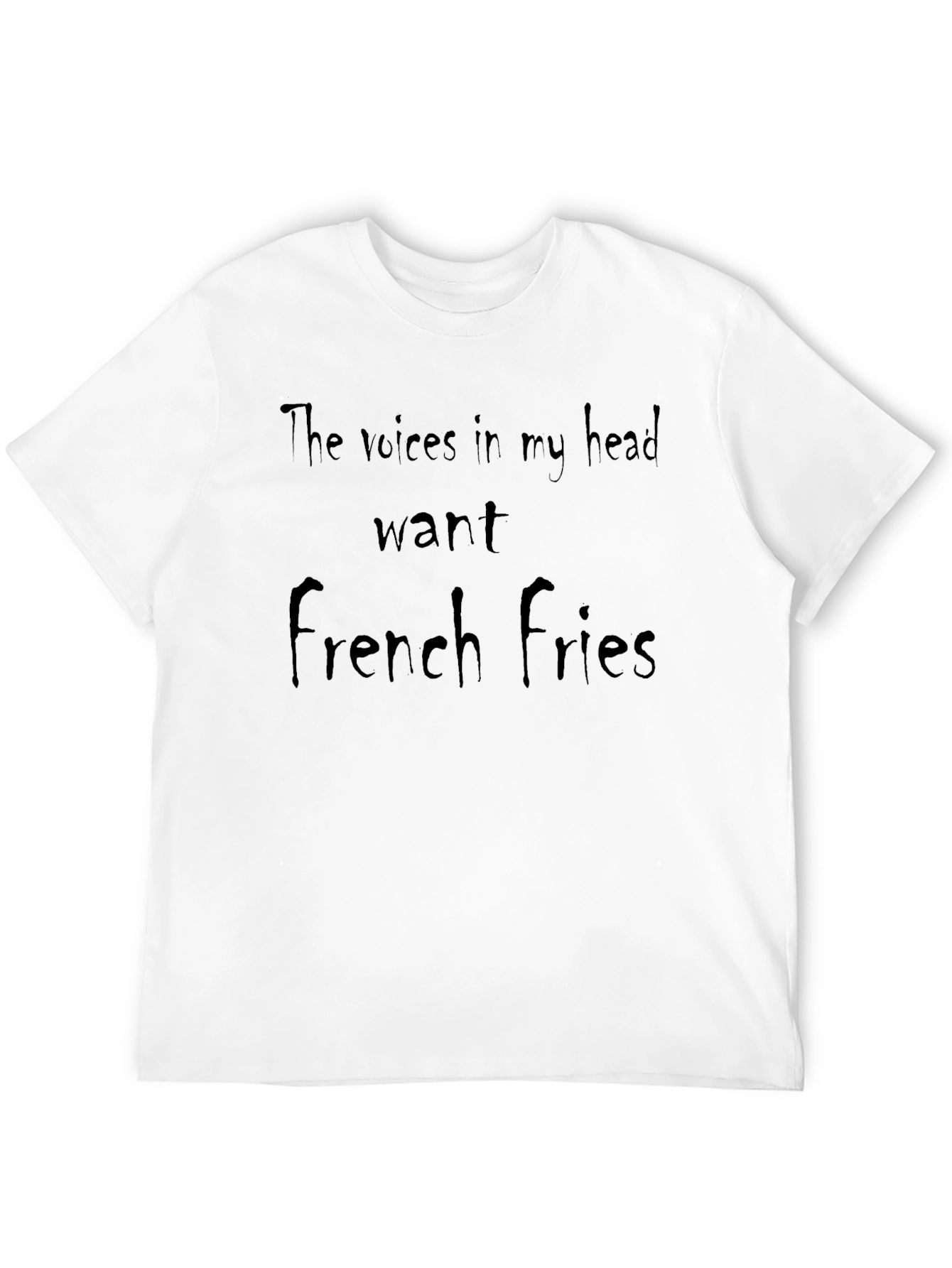 Black French Fries Mind Funny Graphic Tee view 12