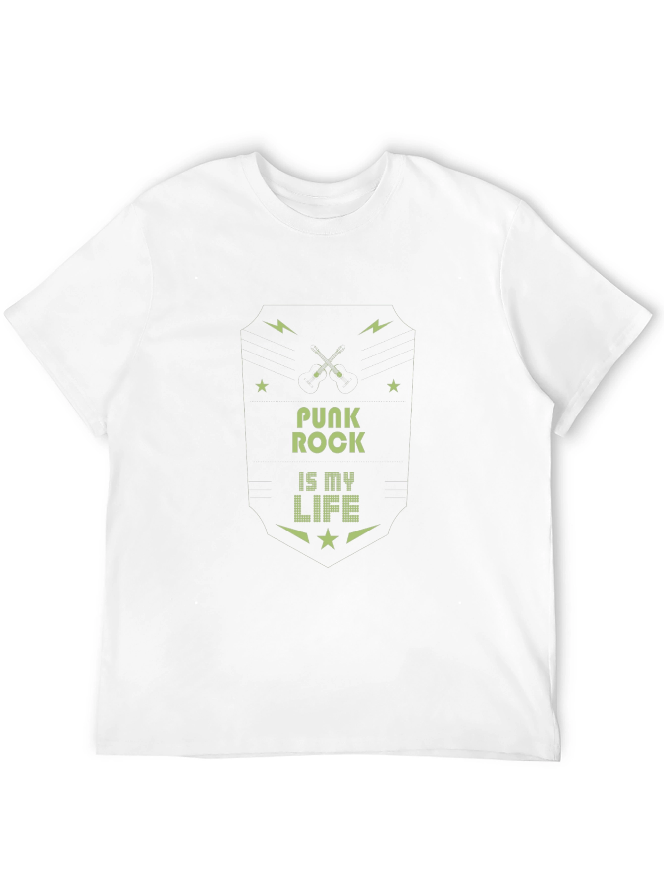 Black Punk Rock is My Life T-Shirt view 12