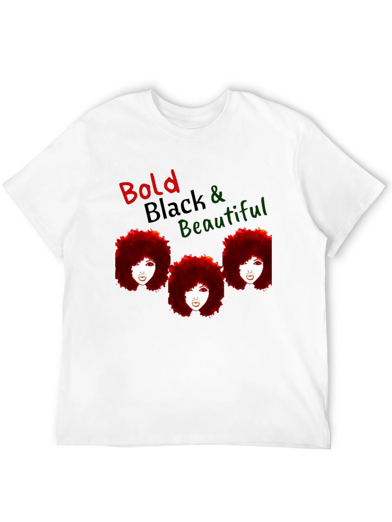 Black Bold Black & Beautiful Graphic T-Shirt view 12