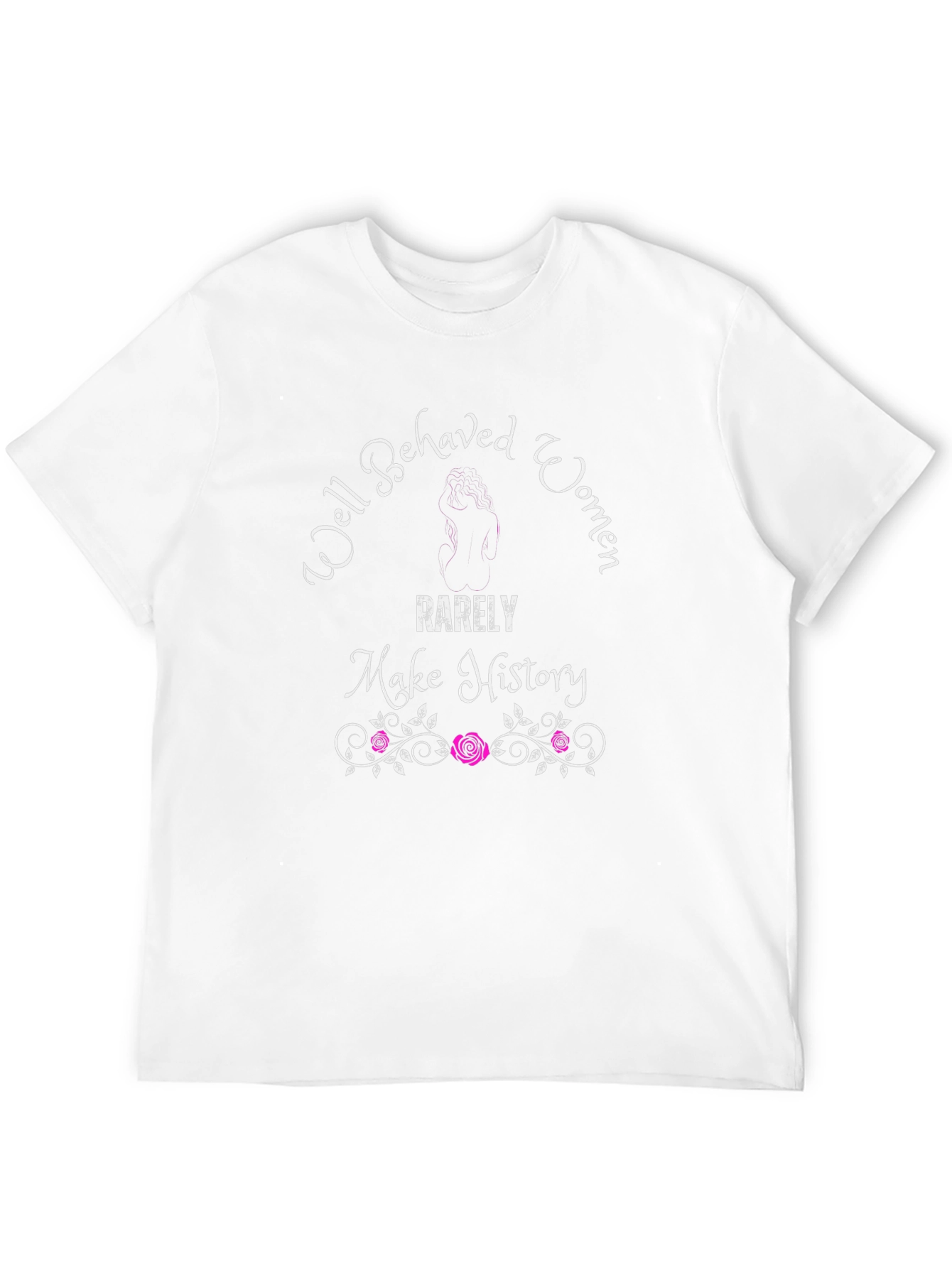 Black Well Behaved Women History T-Shirt view 12