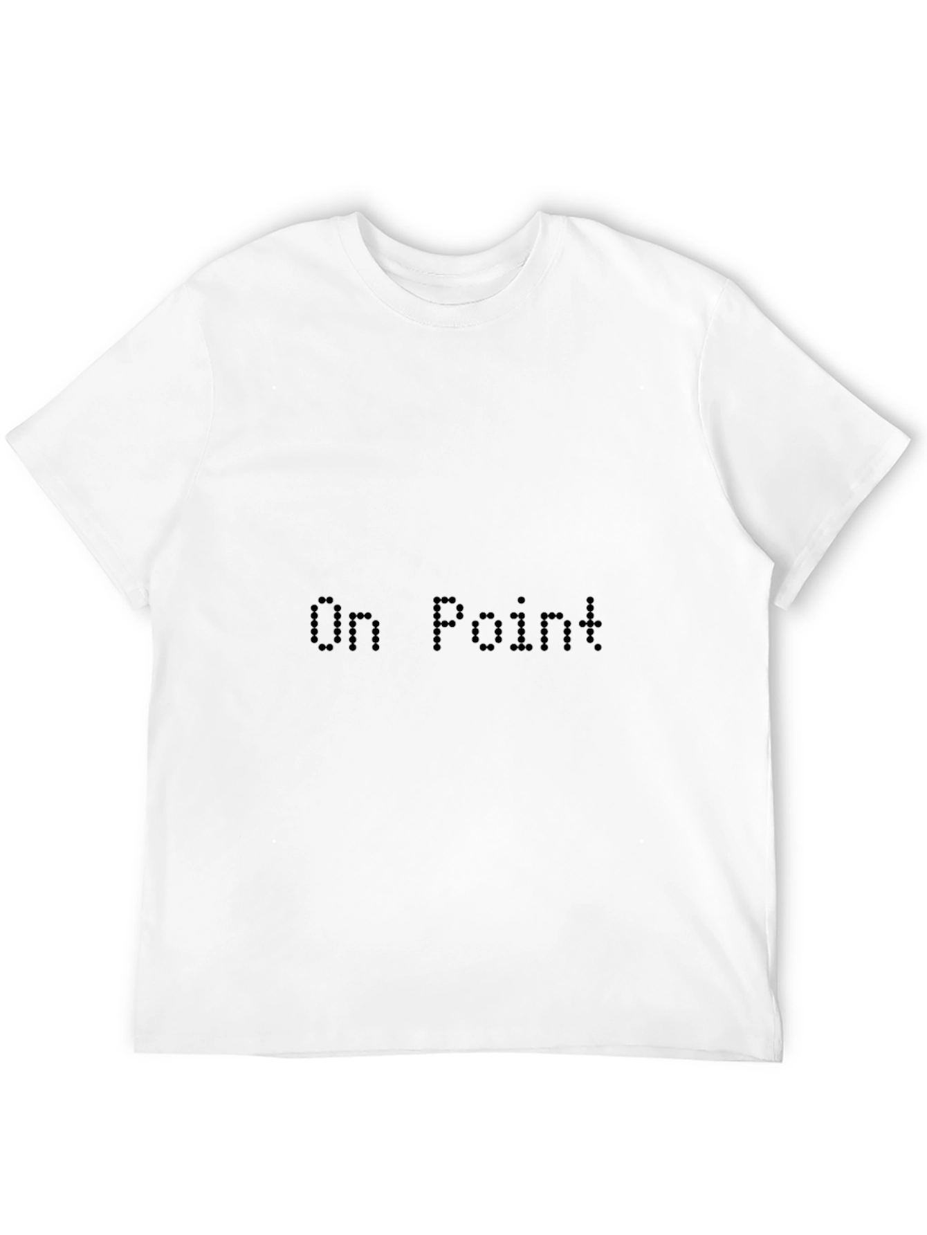 Black On Point Pixel Tee - Classic Black Graphic T-Shirt view 12