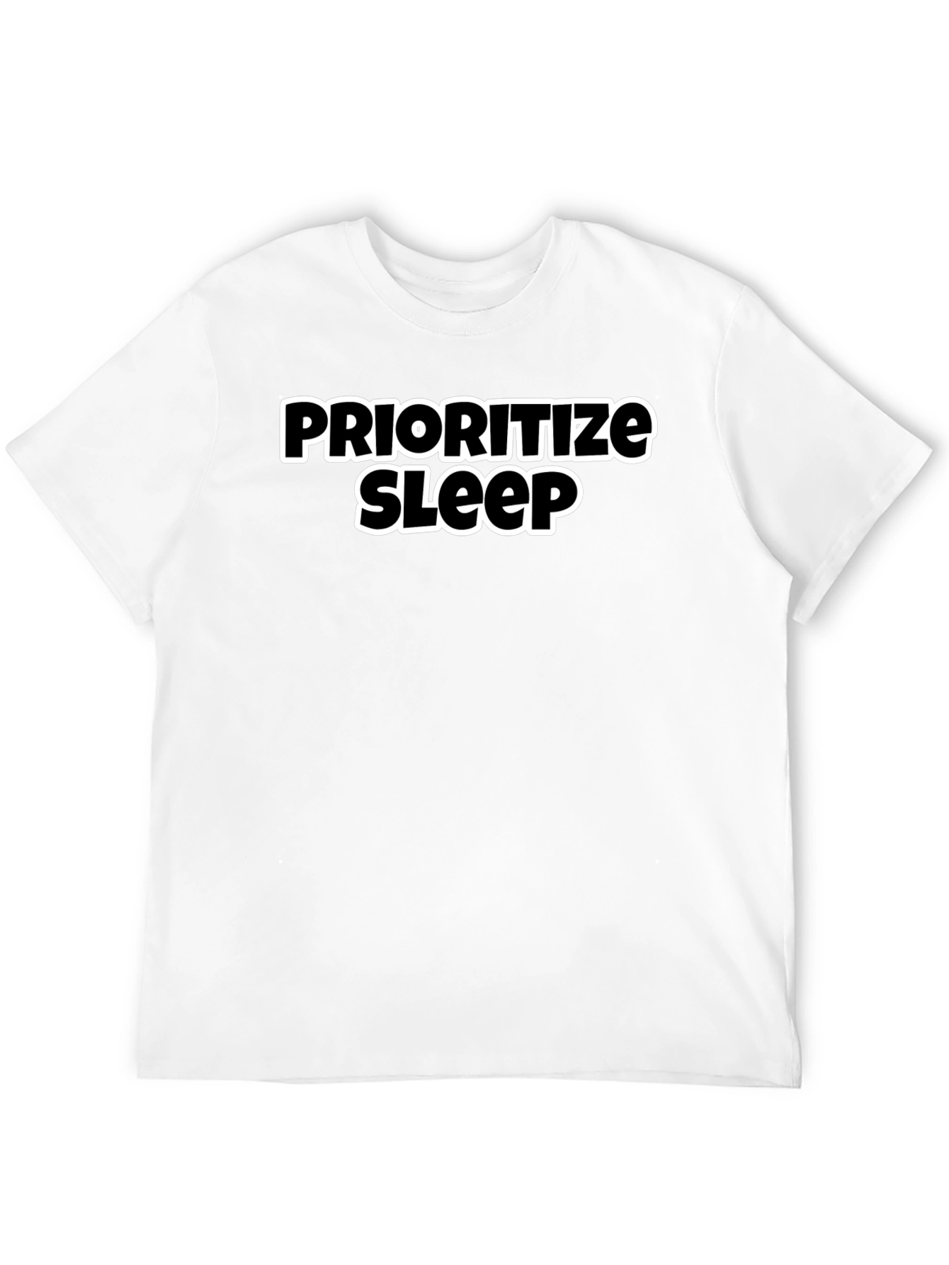 Black Prioritize Sleep Black Graphic Tee view 12