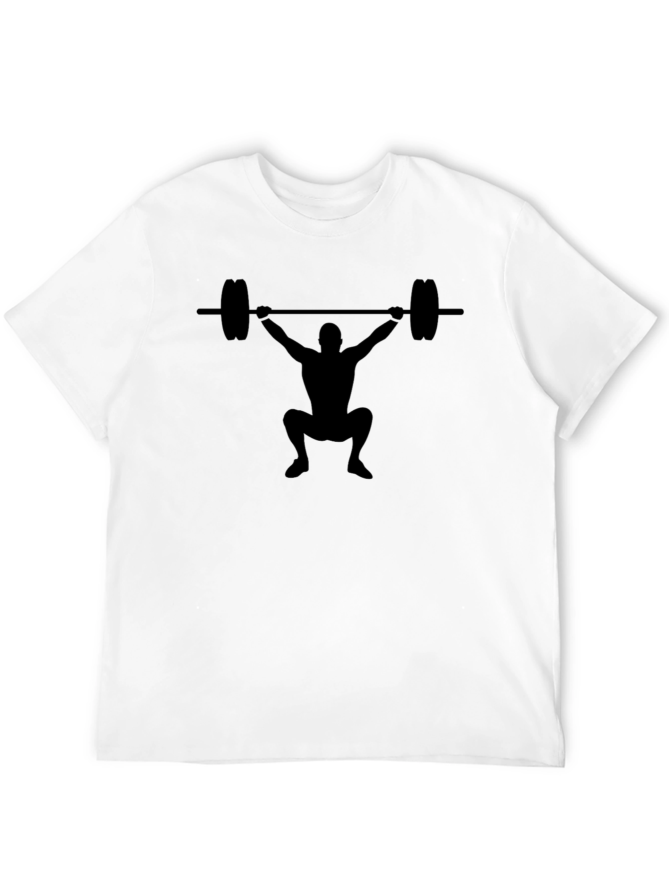 Black Weightlifting Graphic Tee - Black Unisex T-Shirt view 12