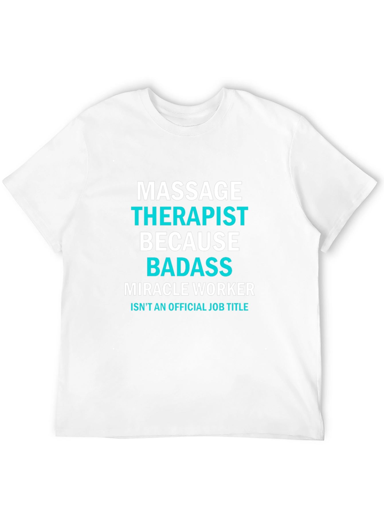 Black Massage Therapist Badass Funny T-Shirt view 12