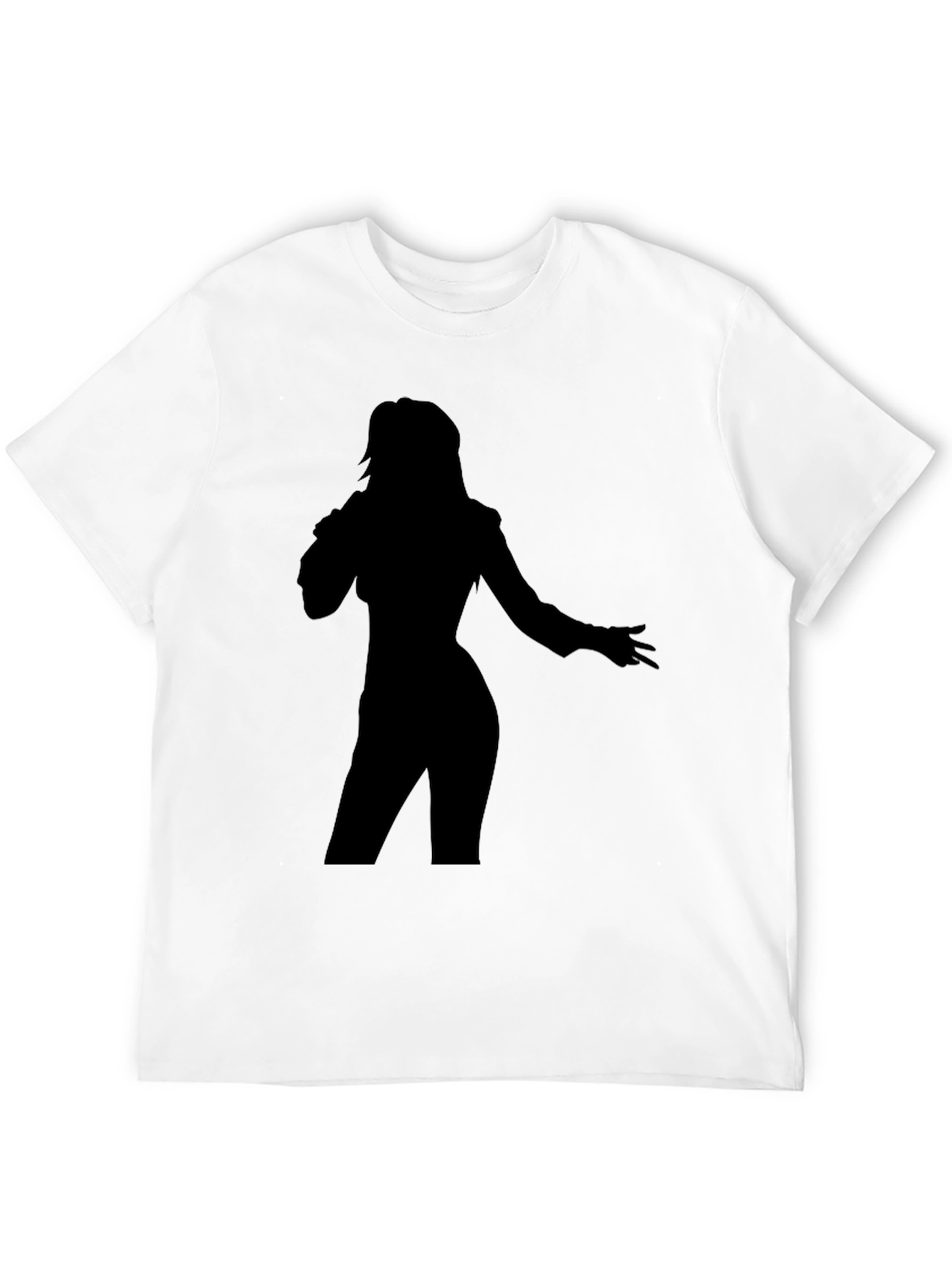 Black Silhouette Singer Graphic Tee view 12