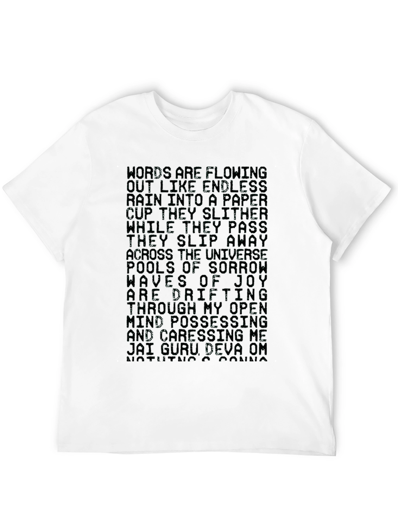 Black Poetic Statement Graphic Tee view 12