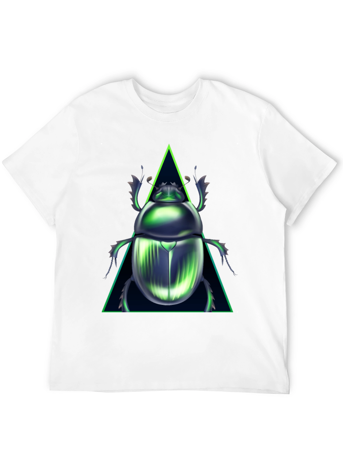 Black Emerald Scarab Beetle Graphic Tee view 12