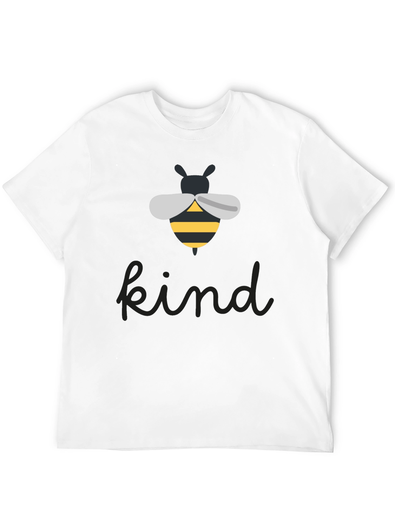 Black Bee Kind Graphic Tee - Unisex Black T-Shirt view 12