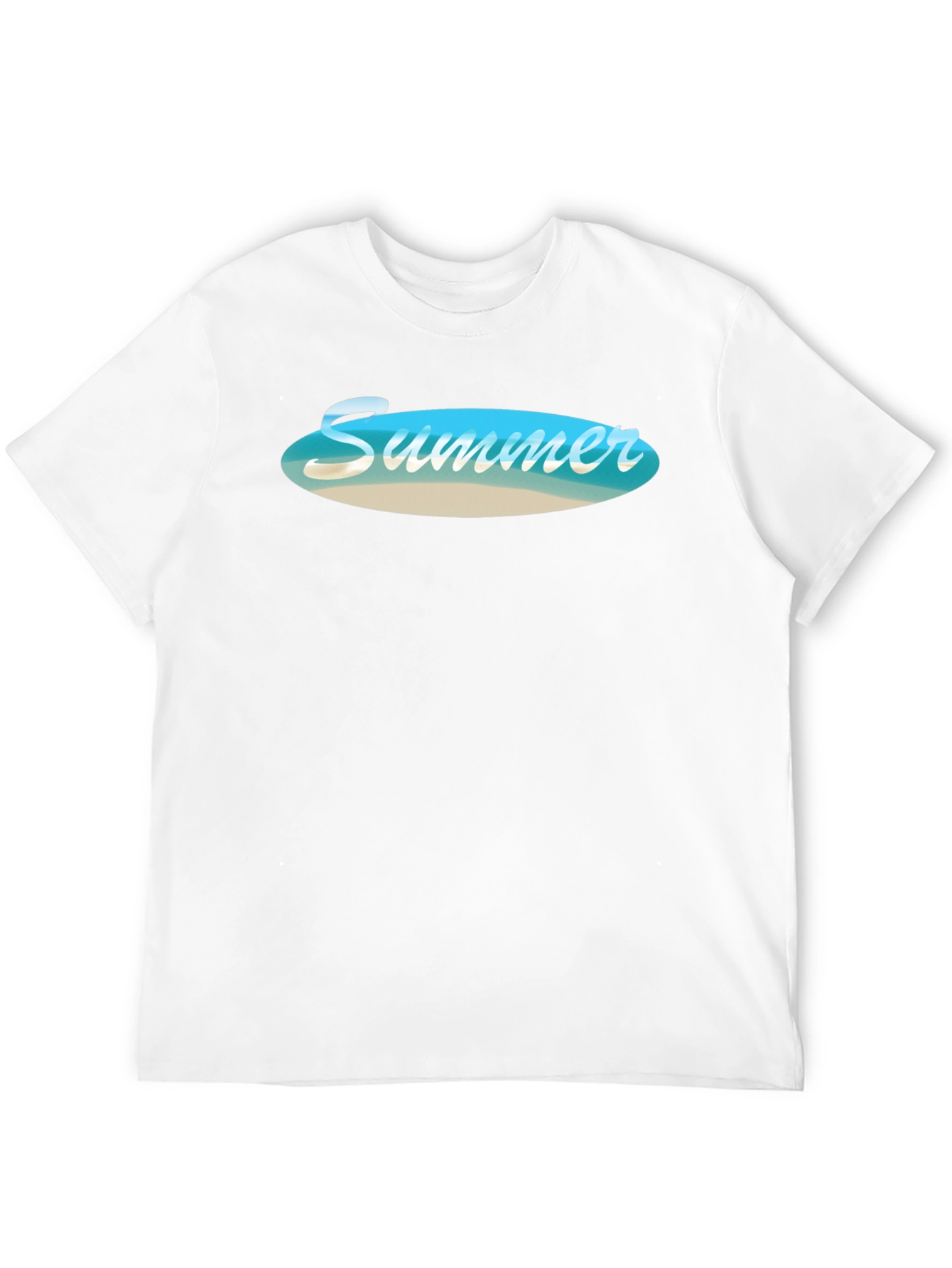 Black Summer Beach Vibe Black T-Shirt view 12