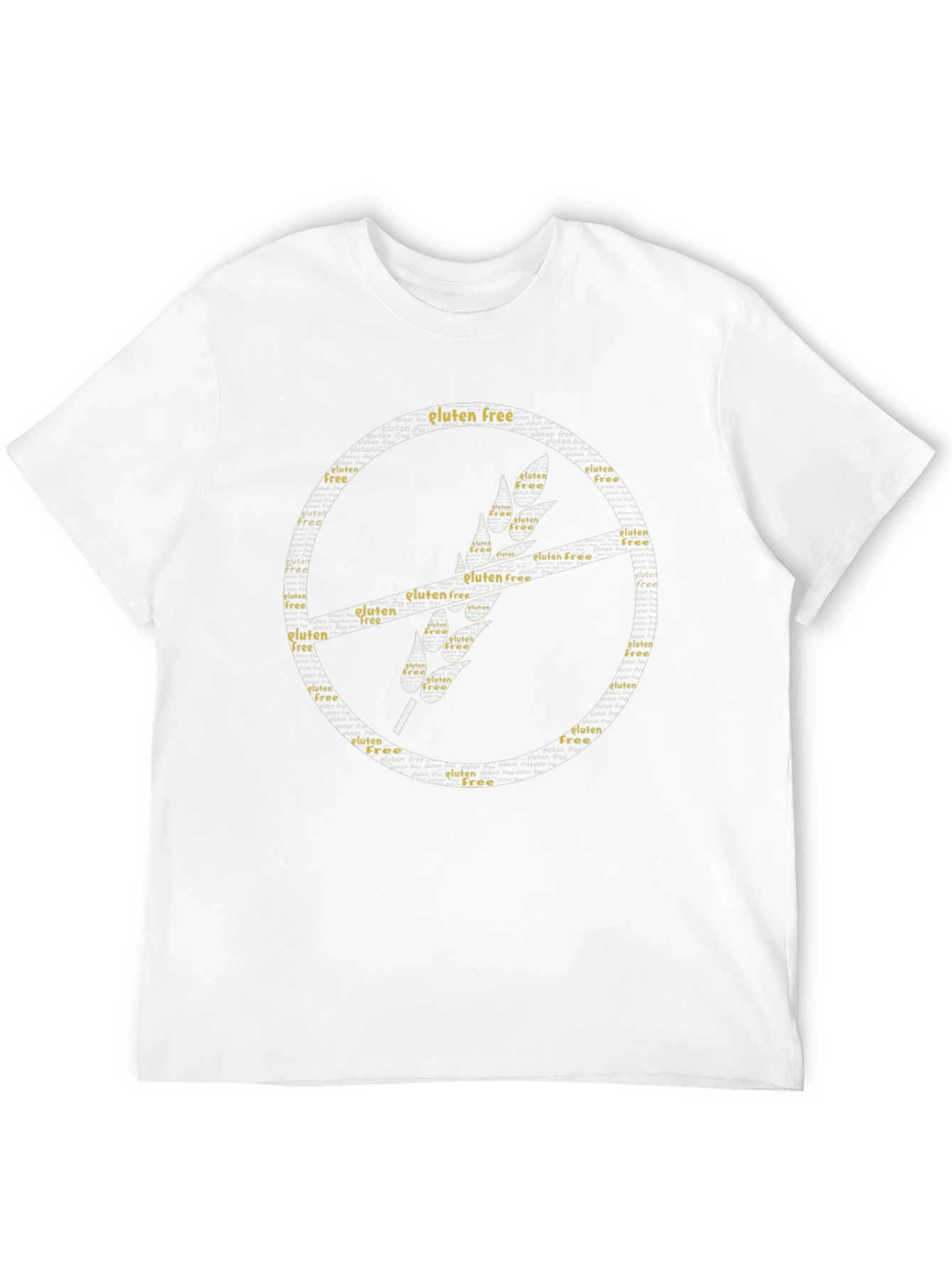 Black Gluten Free Word Art T-Shirt view 12