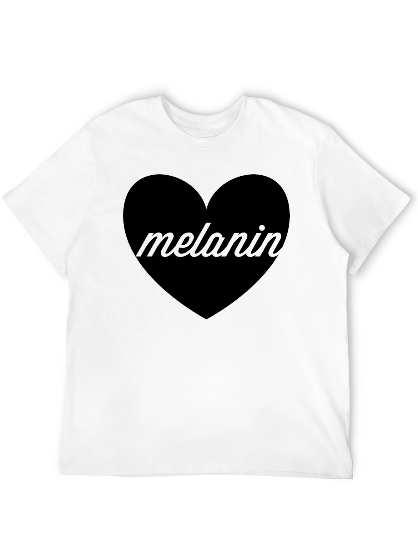 Melanin Heart Graphic T-Shirt - Unisex Cotton Tee - 12