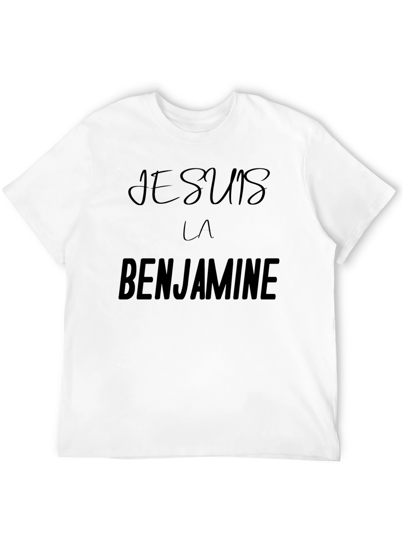 Black Je Suis La Benjamine Unisex T-Shirt view 12