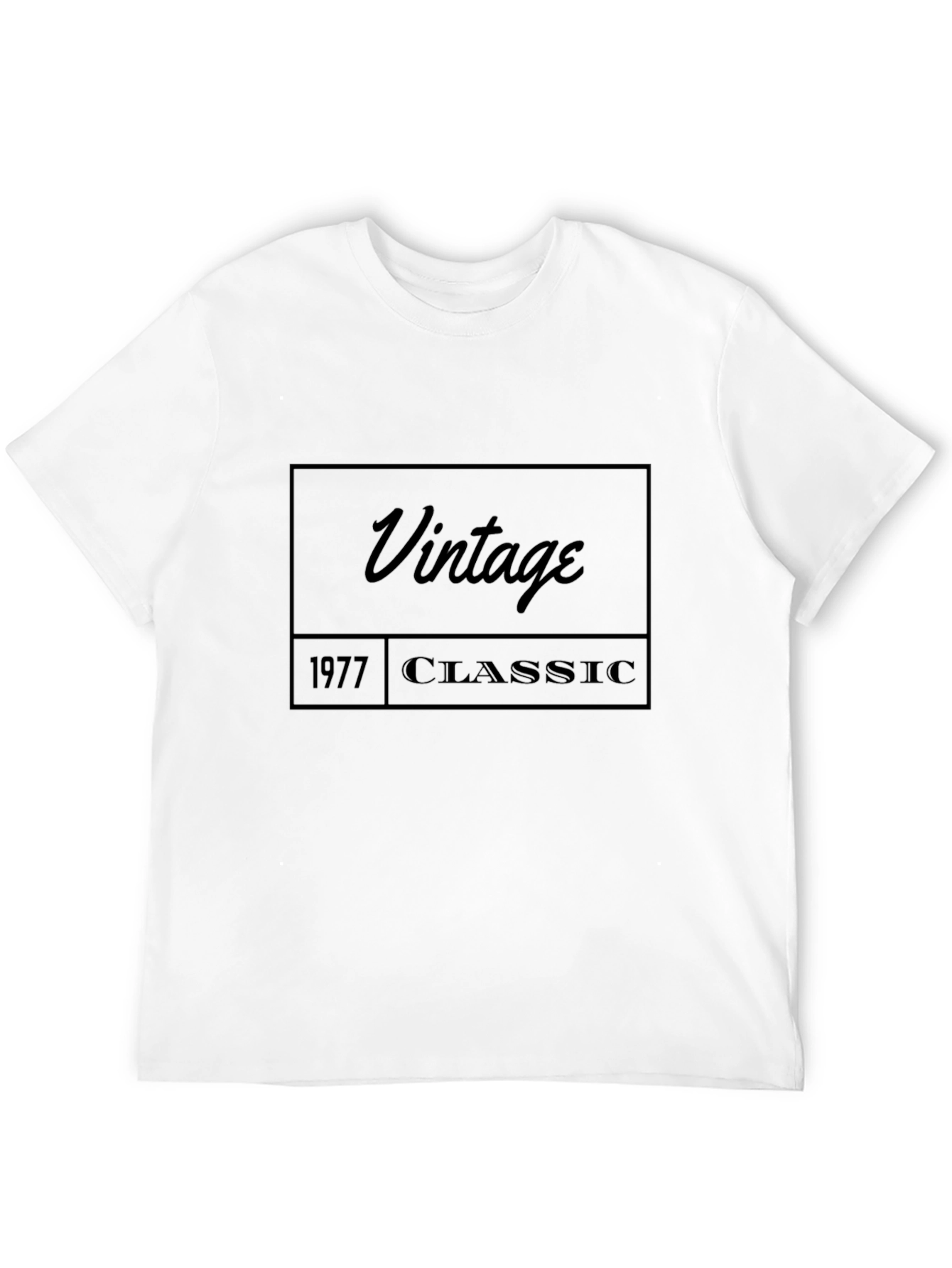 Black Vintage 1977 Classic T-Shirt view 12