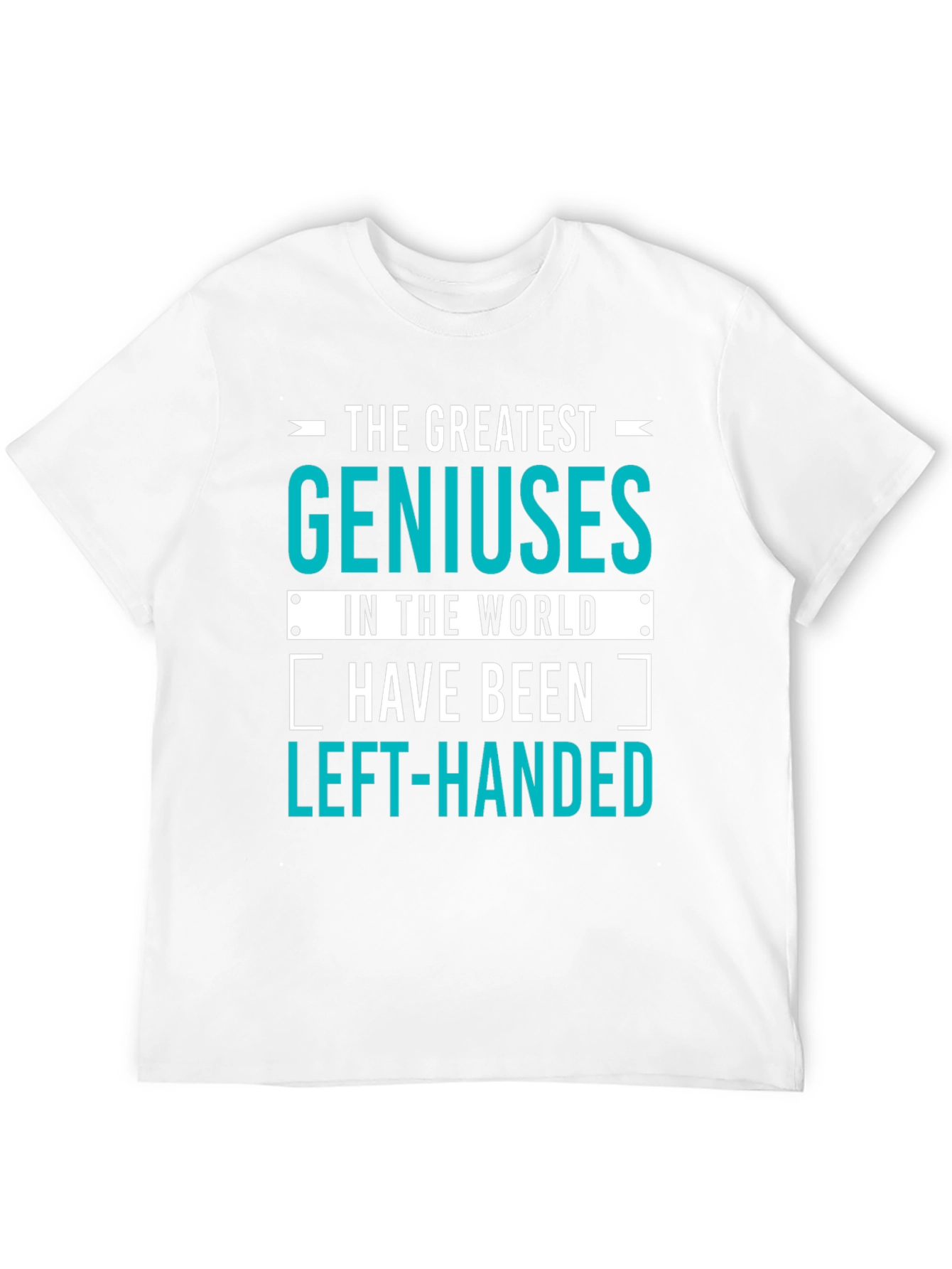 Black Genius Left-Handed T-Shirt: Funny Gift for Smart People! view 12