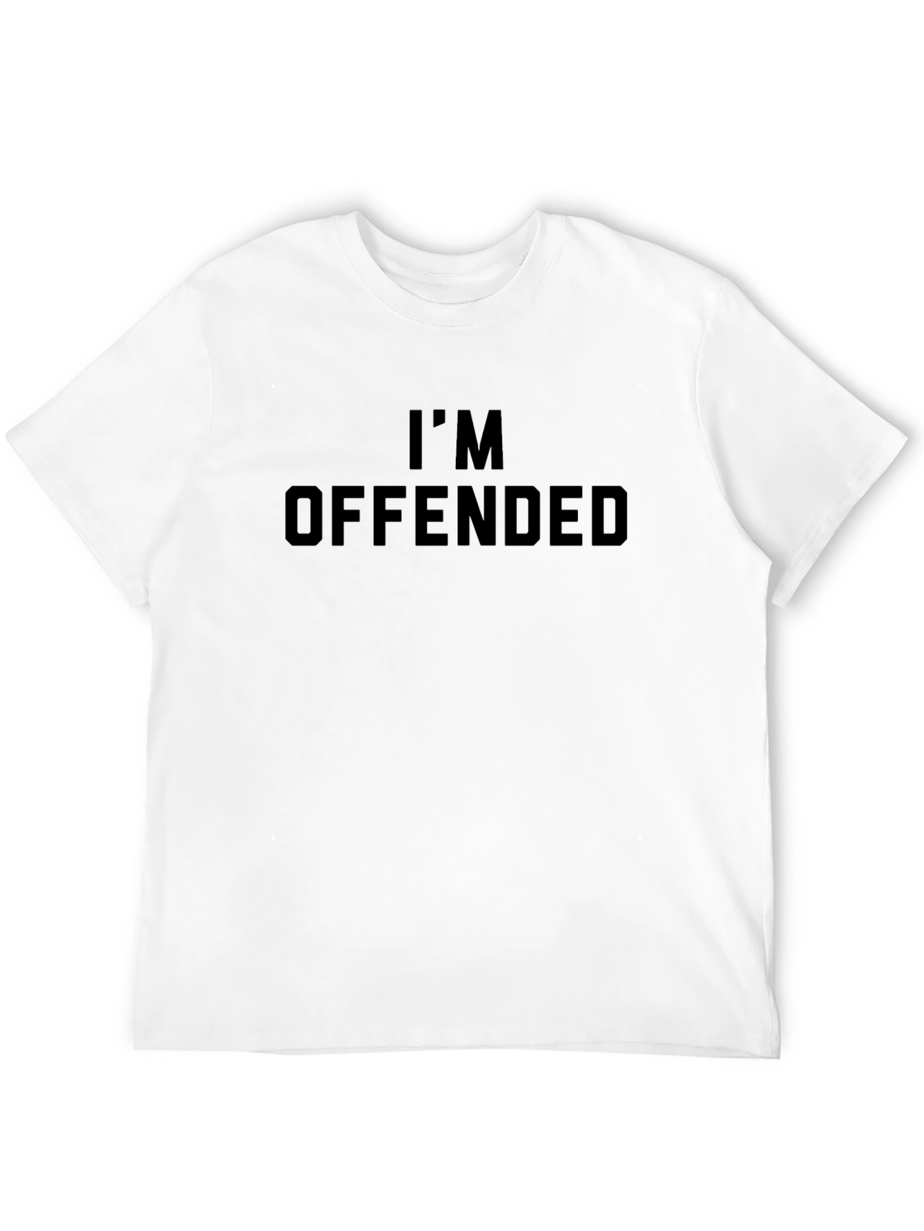 Black I'm Offended Graphic Tee - Men's Black T-Shirt view 12