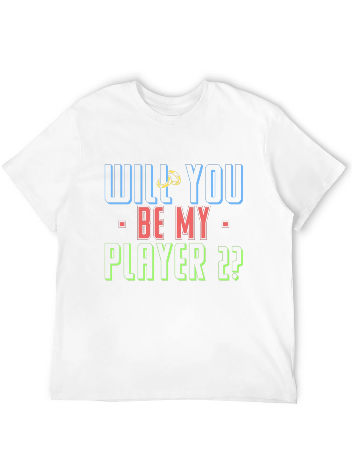 Black Will You Be My Player T-Shirt view 12