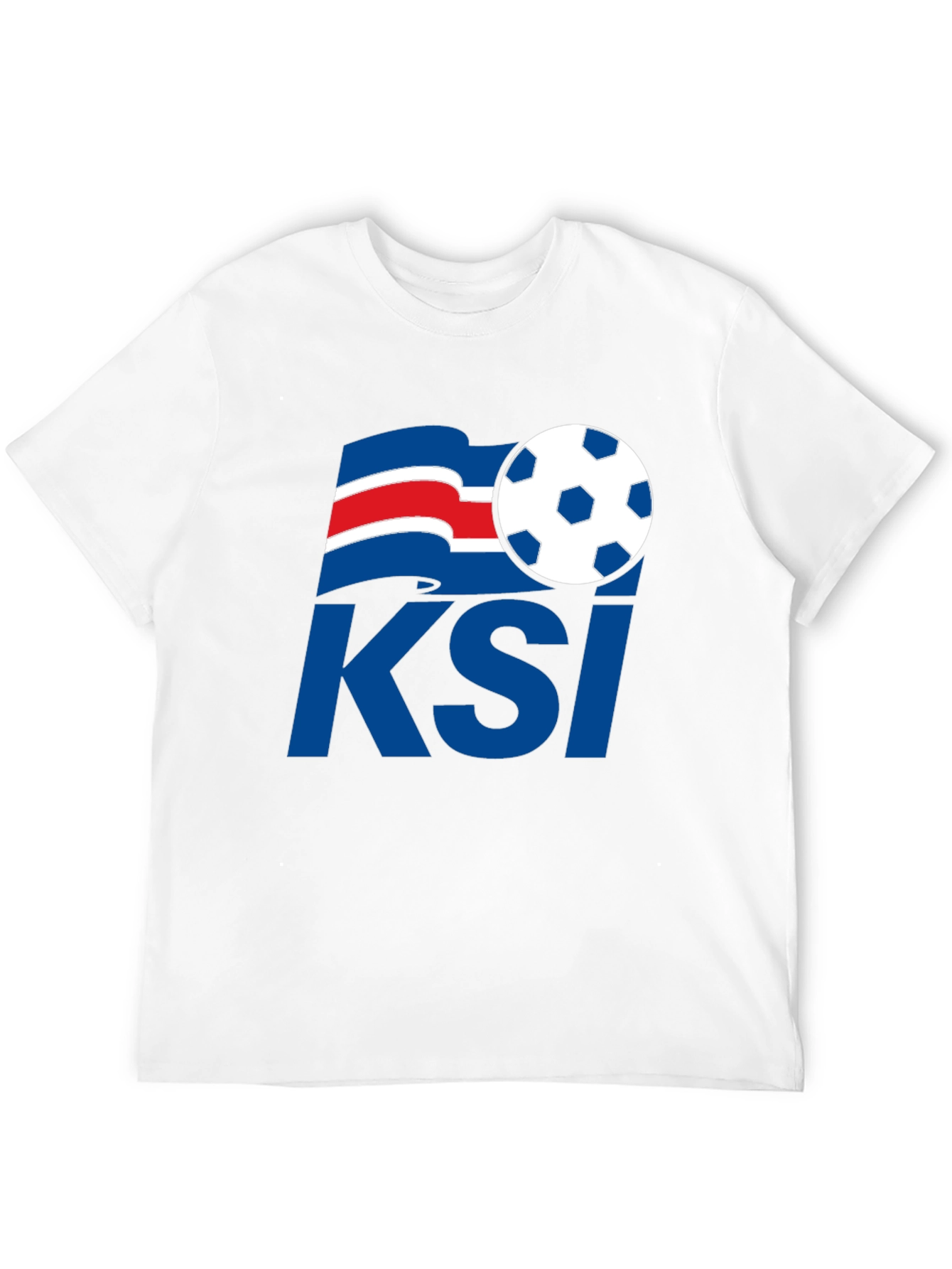 Black Iceland Soccer KSI T-Shirt - Black, Graphic Print view 12