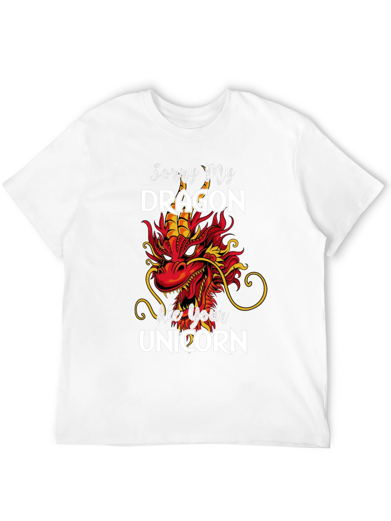 Black Sorry My Dragon Ate Your Unicorn T-Shirt view 12