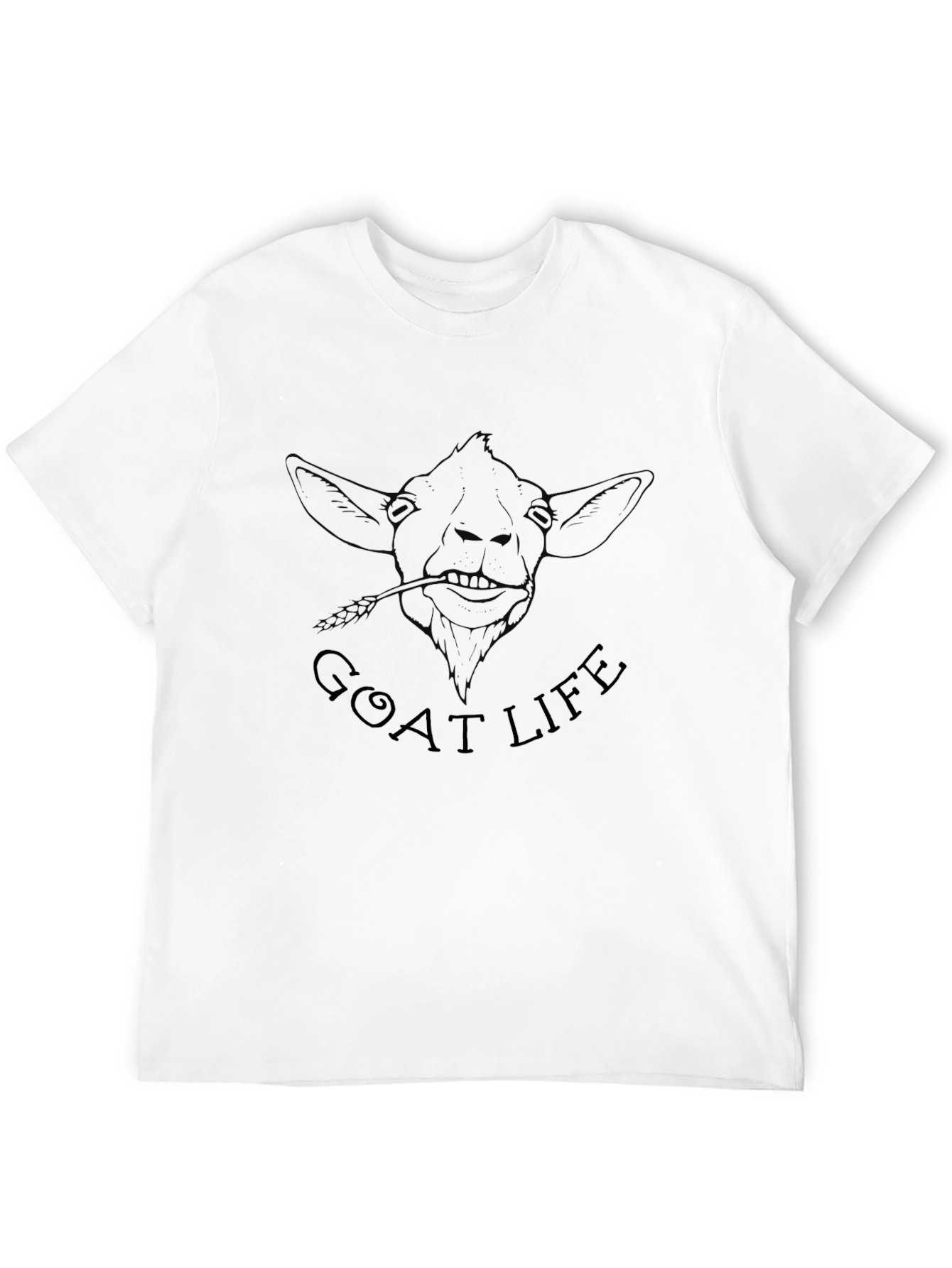 Black Goat Life Graphic Tee - Classic Black T-Shirt view 12