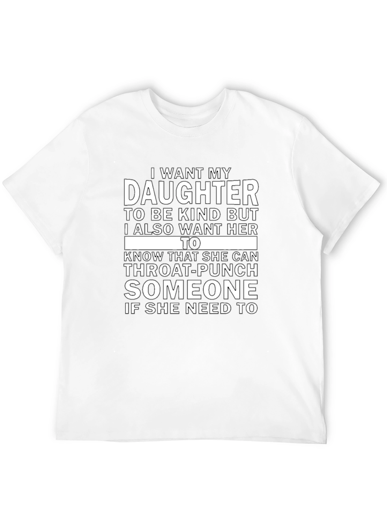 Black Daughter Throat-Punch Graphic Novelty T-Shirt view 12