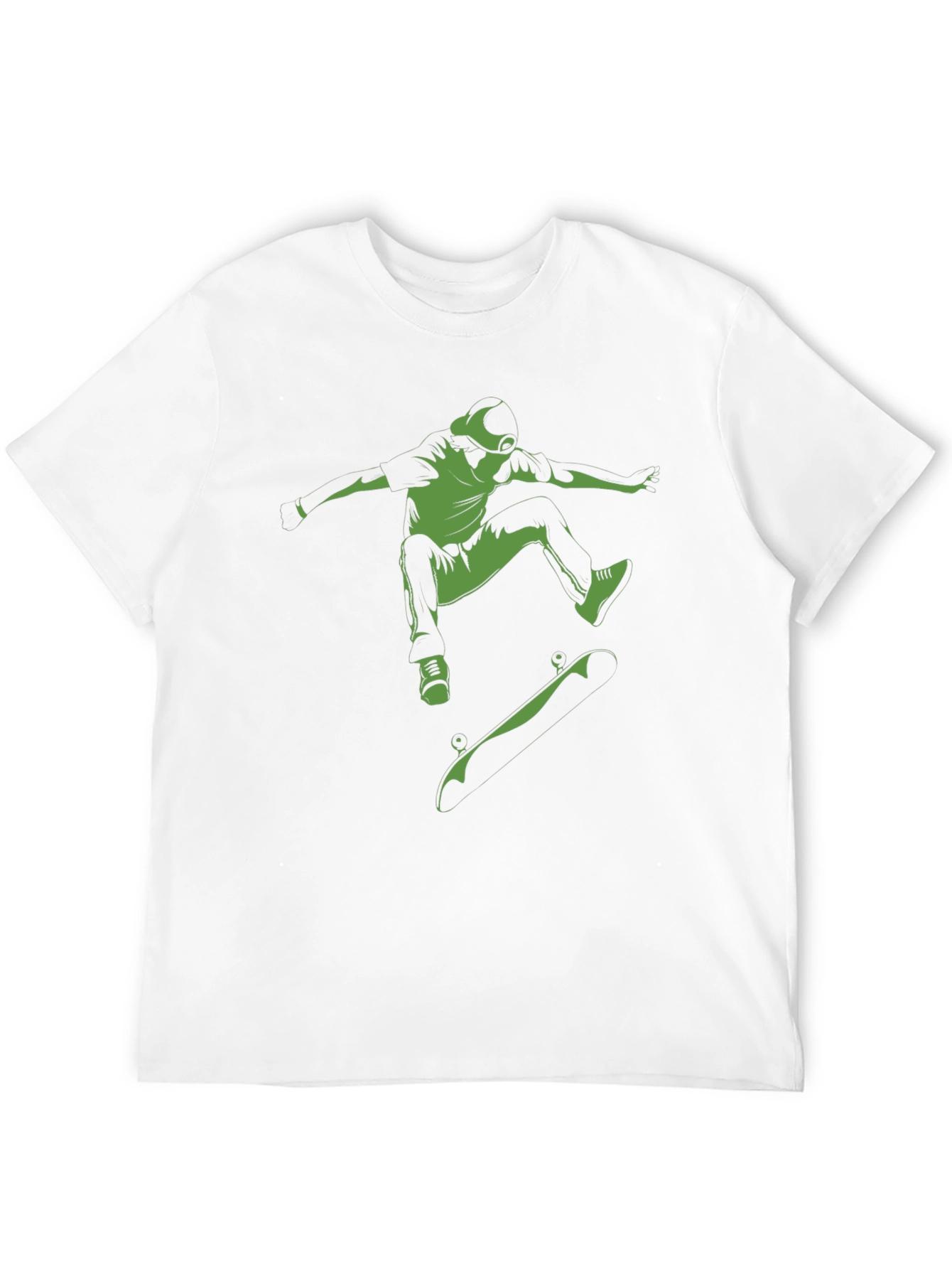 Black Skateboarder Graphic Tee - Black Cotton Comfort view 12