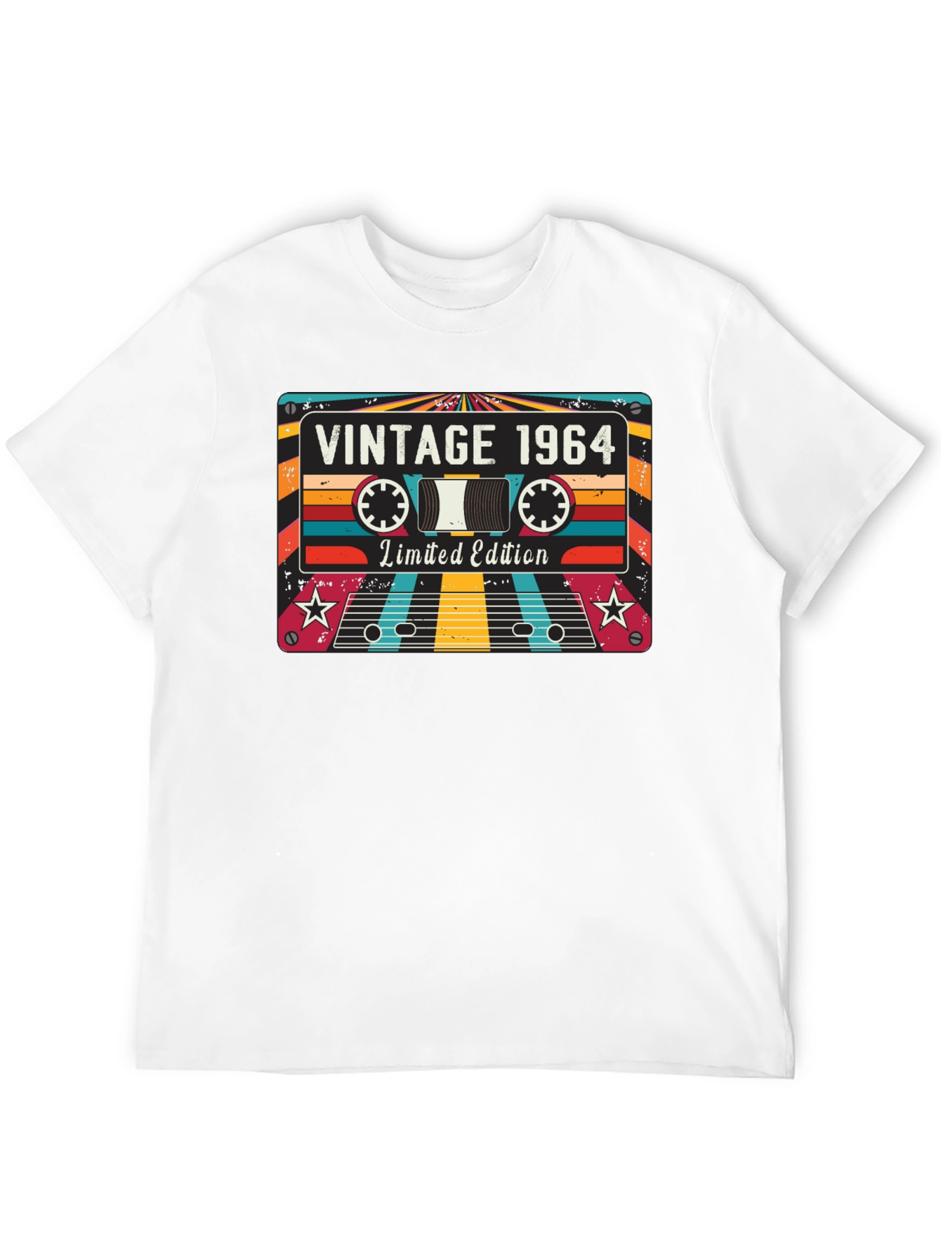Black Vintage 1964 Cassette Tape T-Shirt - Limited Edition view 12