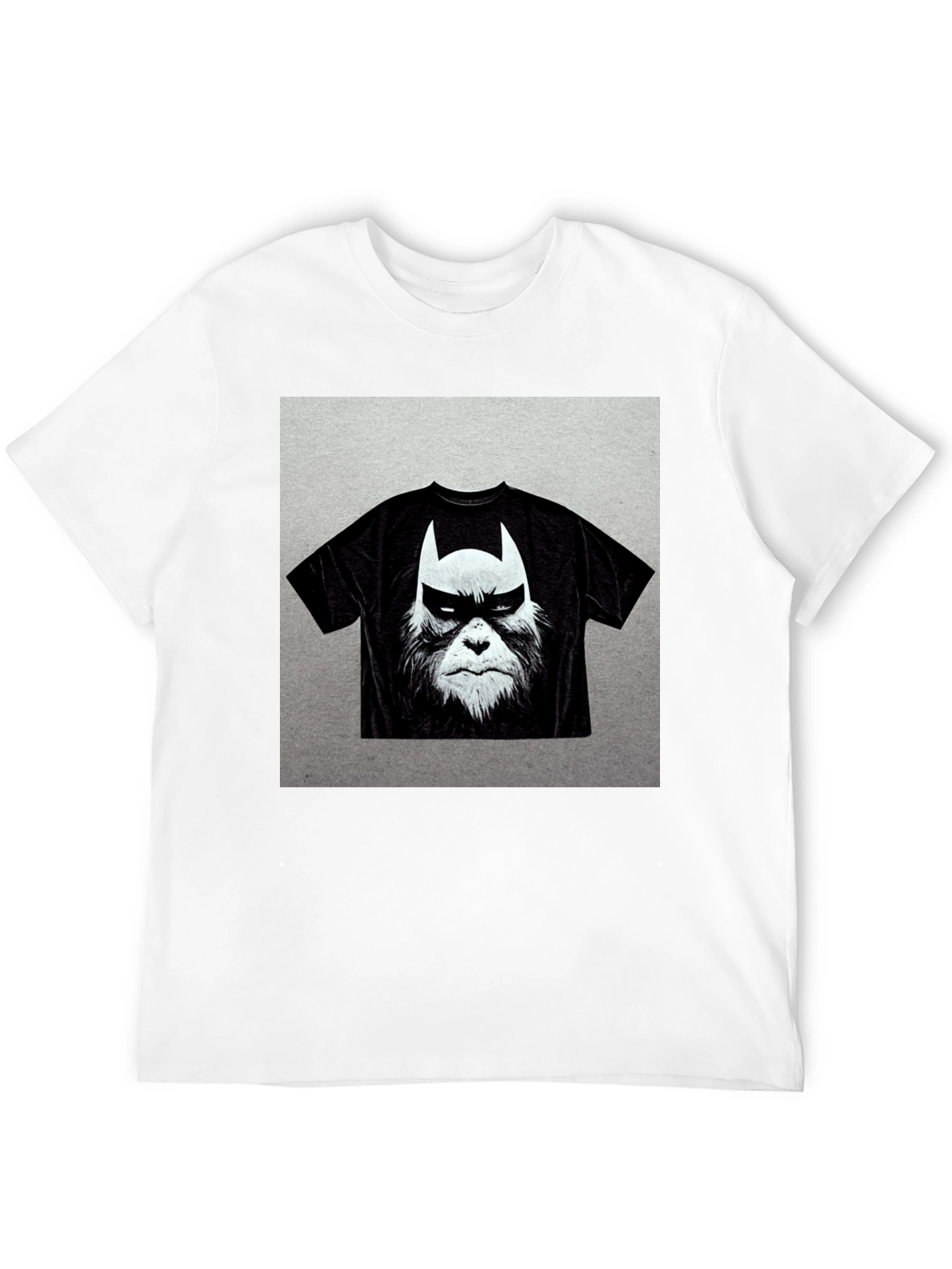 Black Batman Bigfoot Graphic Tee - Black Cotton Blend view 12