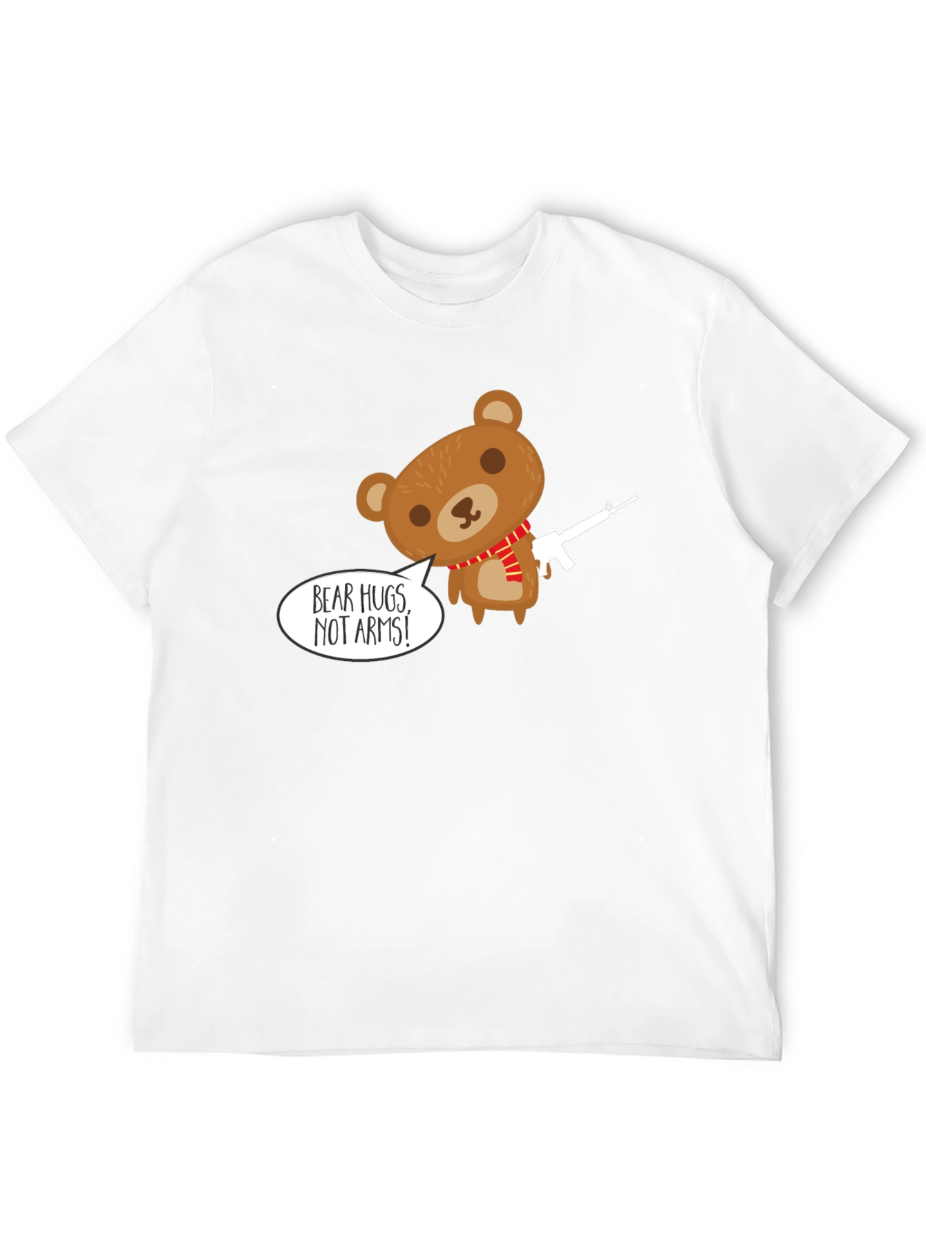 Black Bear Hugs Not Arms T-Shirt - Graphic Tee view 12