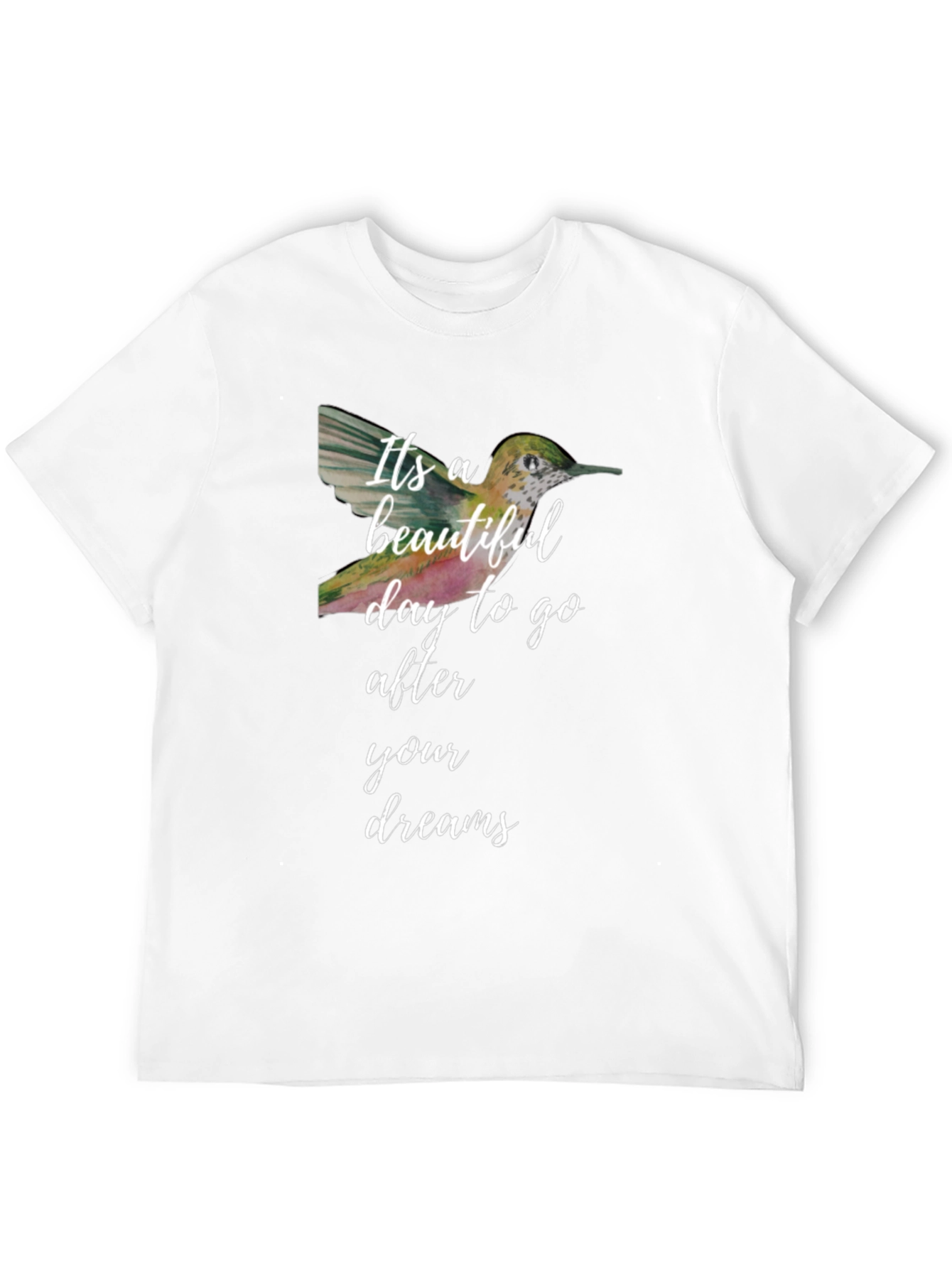 Black Beautiful Day Hummingbird T-Shirt view 12