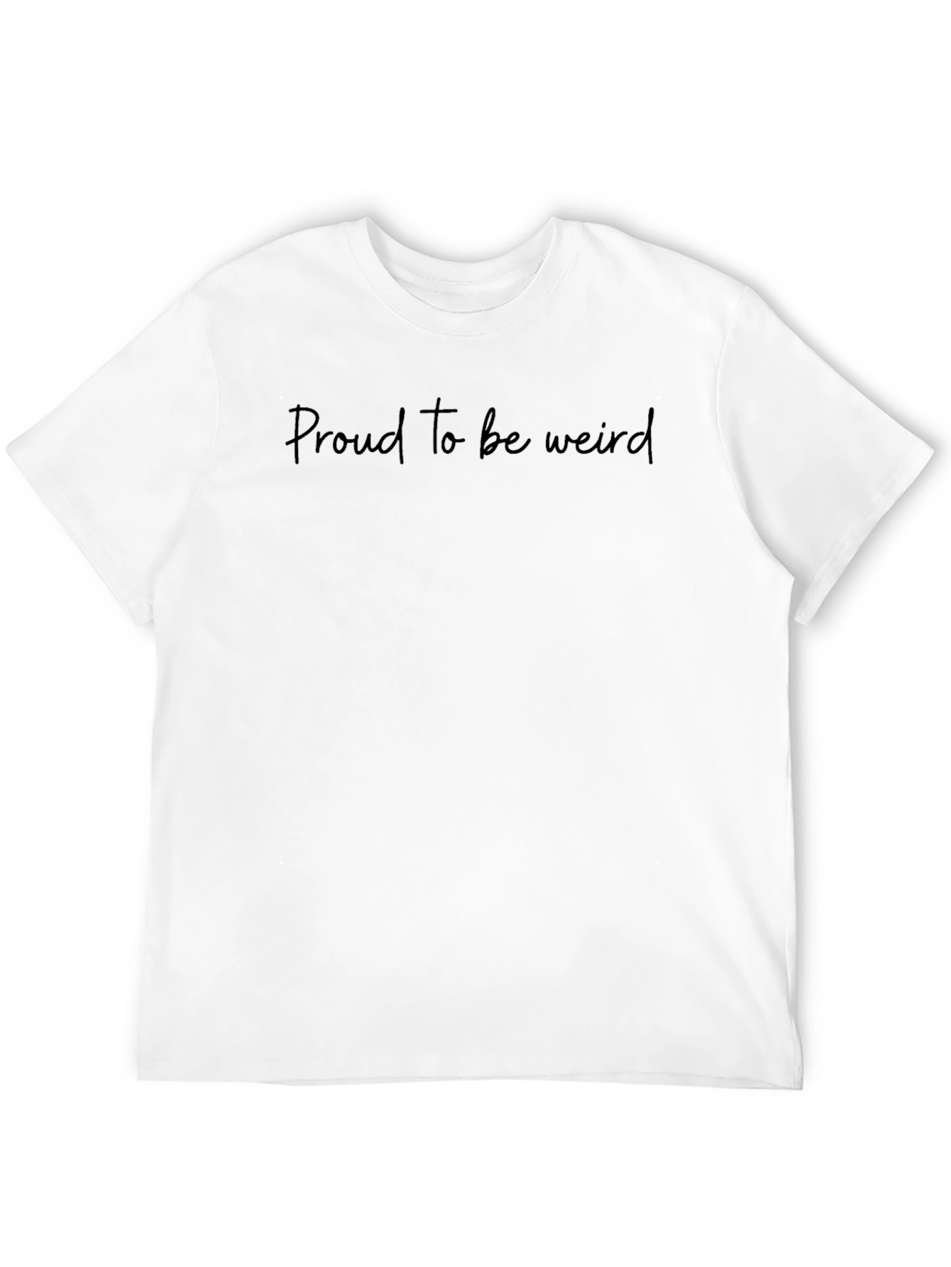 Black Proud to be Weird Black Graphic Tee view 12