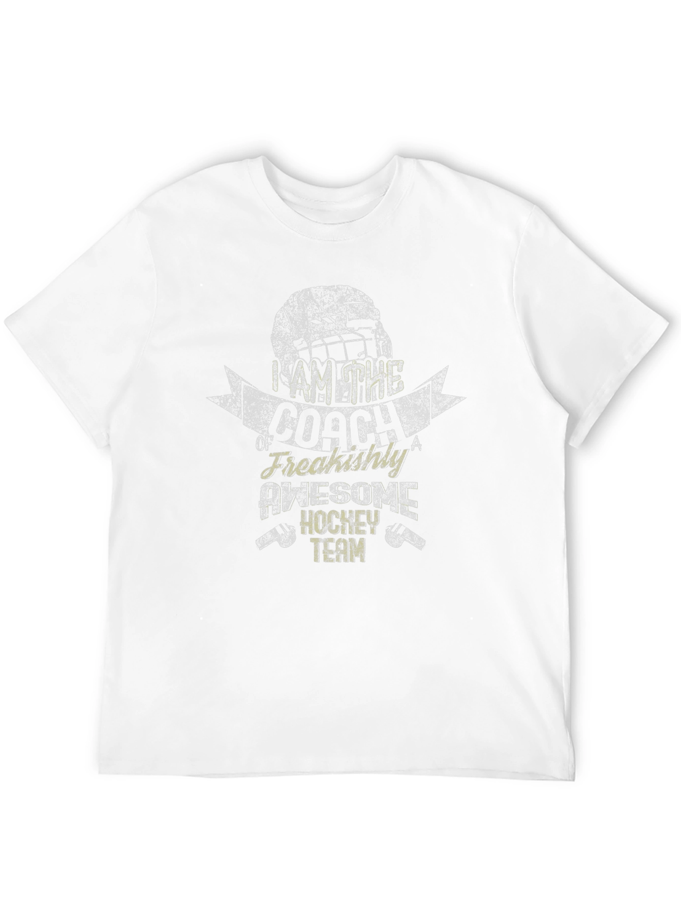 Black Awesome Hockey Coach Graphic Tee view 12