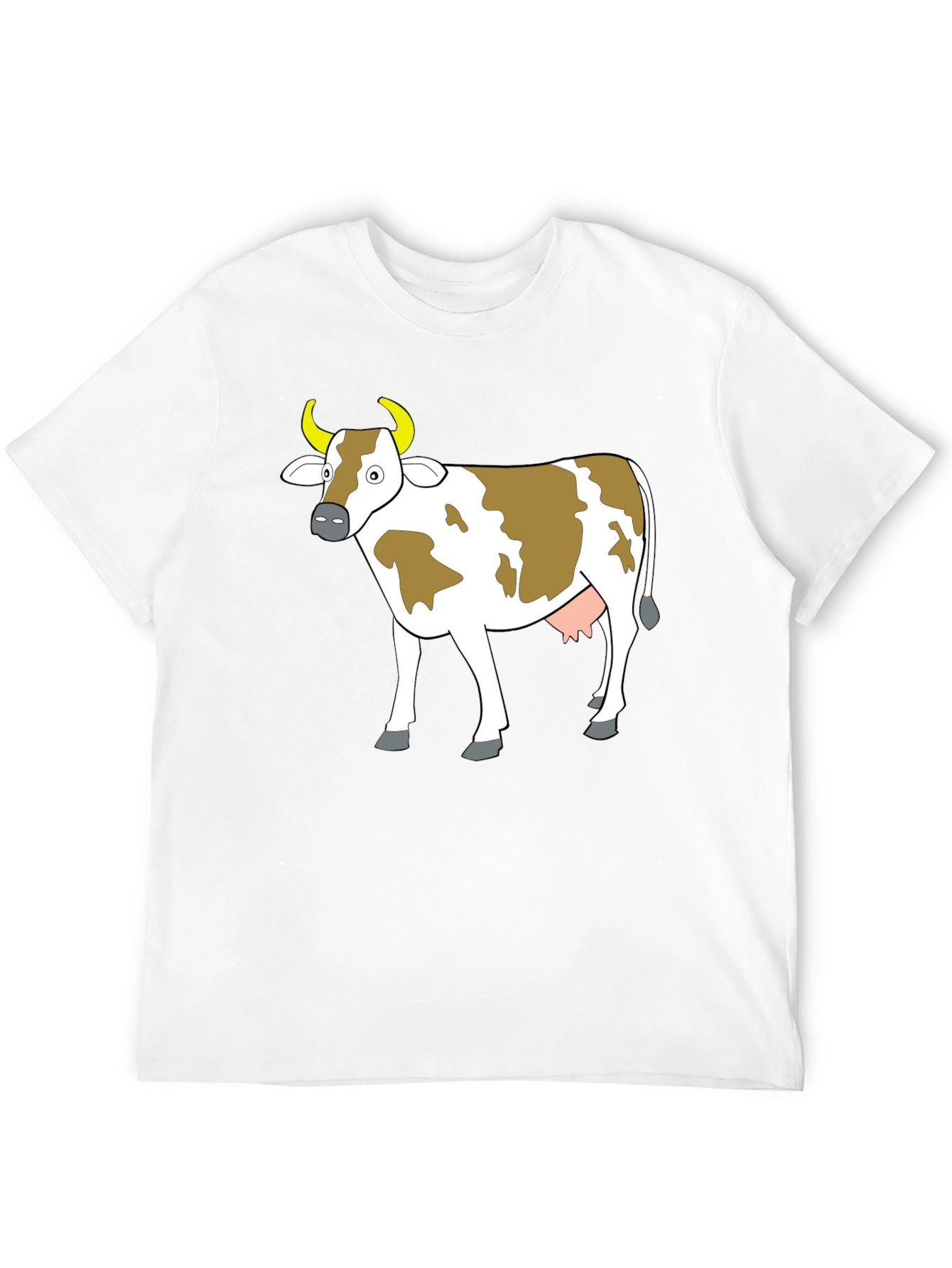 Black Cow Graphic Tee - Black Unisex T-Shirt view 12