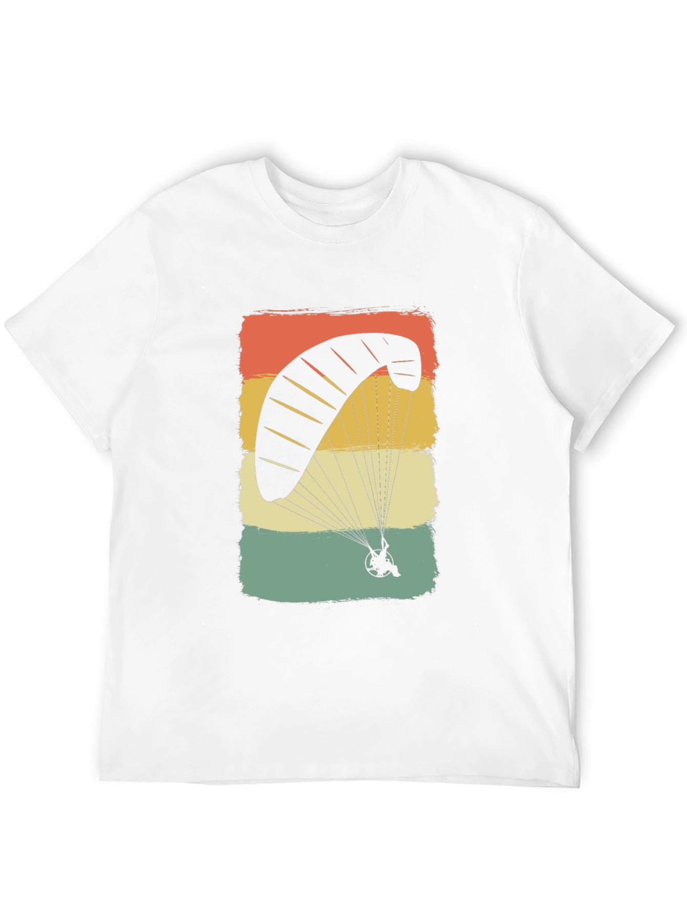 Black Vintage Paragliding T-Shirt | Retro Powered Parachute Tee view 12